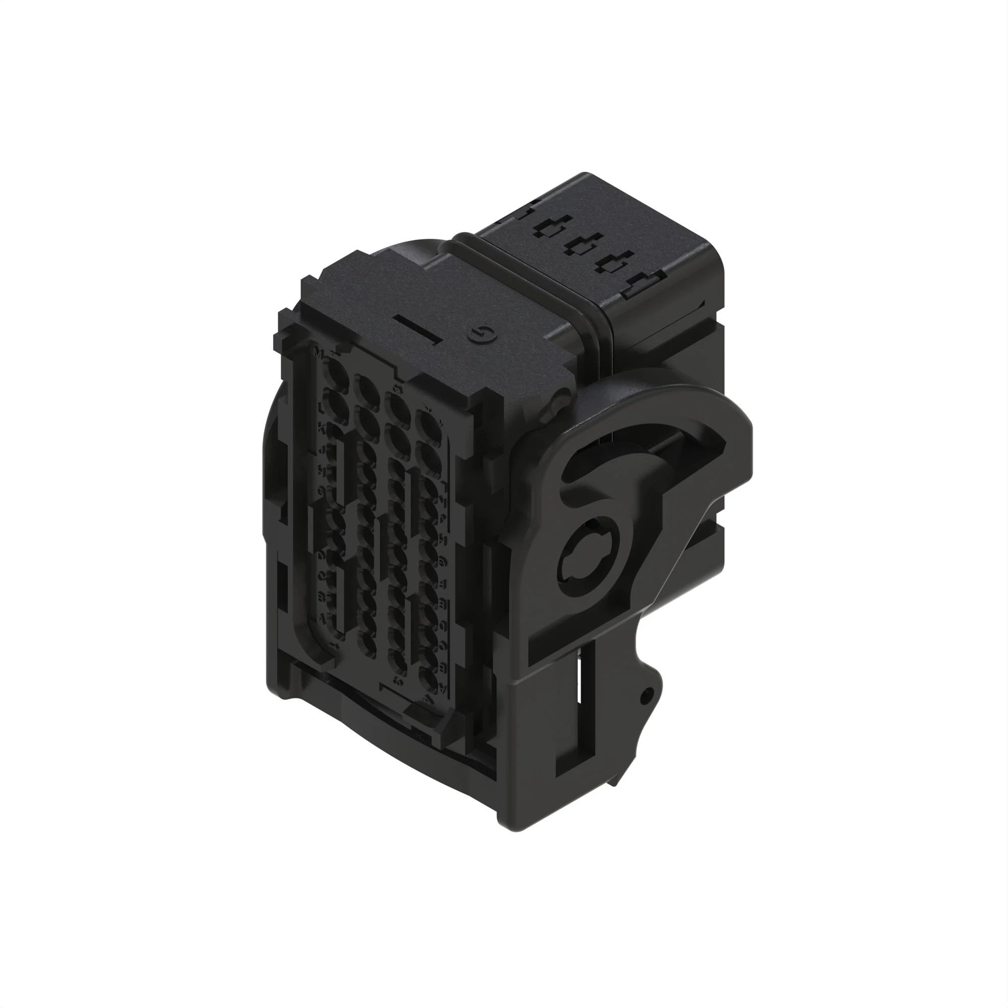 John Deere Brown External Electrical Connector Housing, 48 Cavities - 57M10614