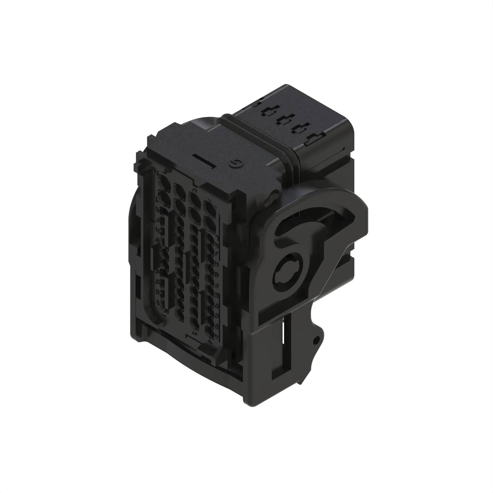 John Deere Brown External Electrical Connector Housing, 48 Cavities - 57M10614