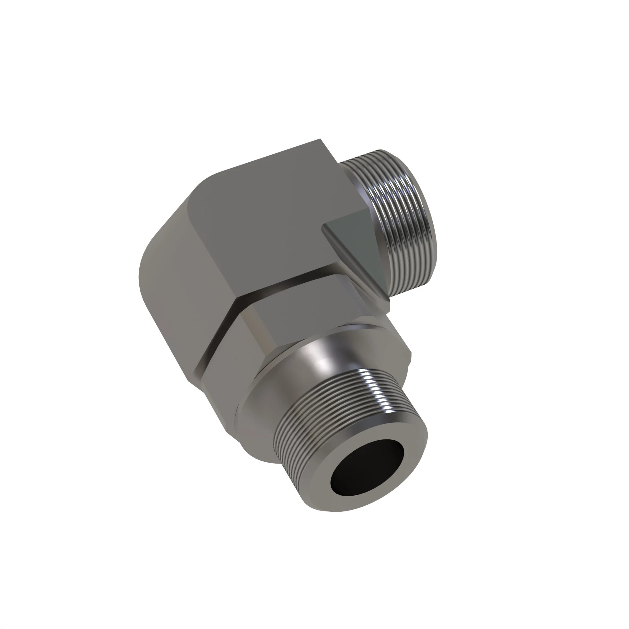 90 DEG ELBOW,O-RING FSF W/MET HEX
