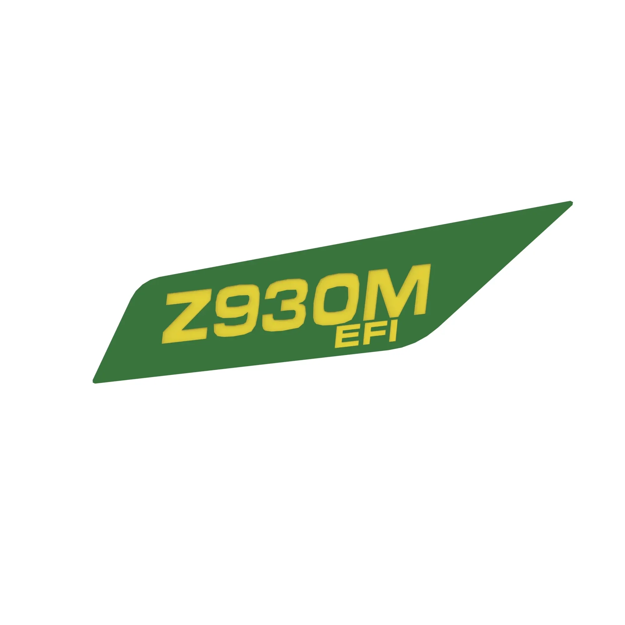 John Deere Z930M Model Number Label, Left Side - TCU33883