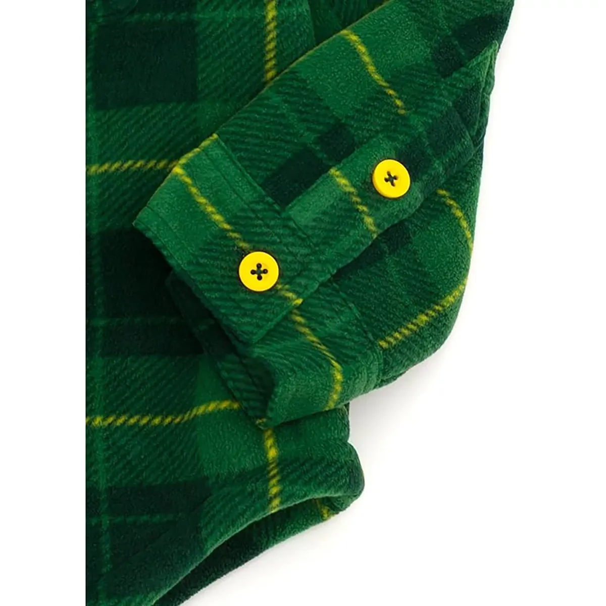 Toddler's Plaid Tractor Shacket