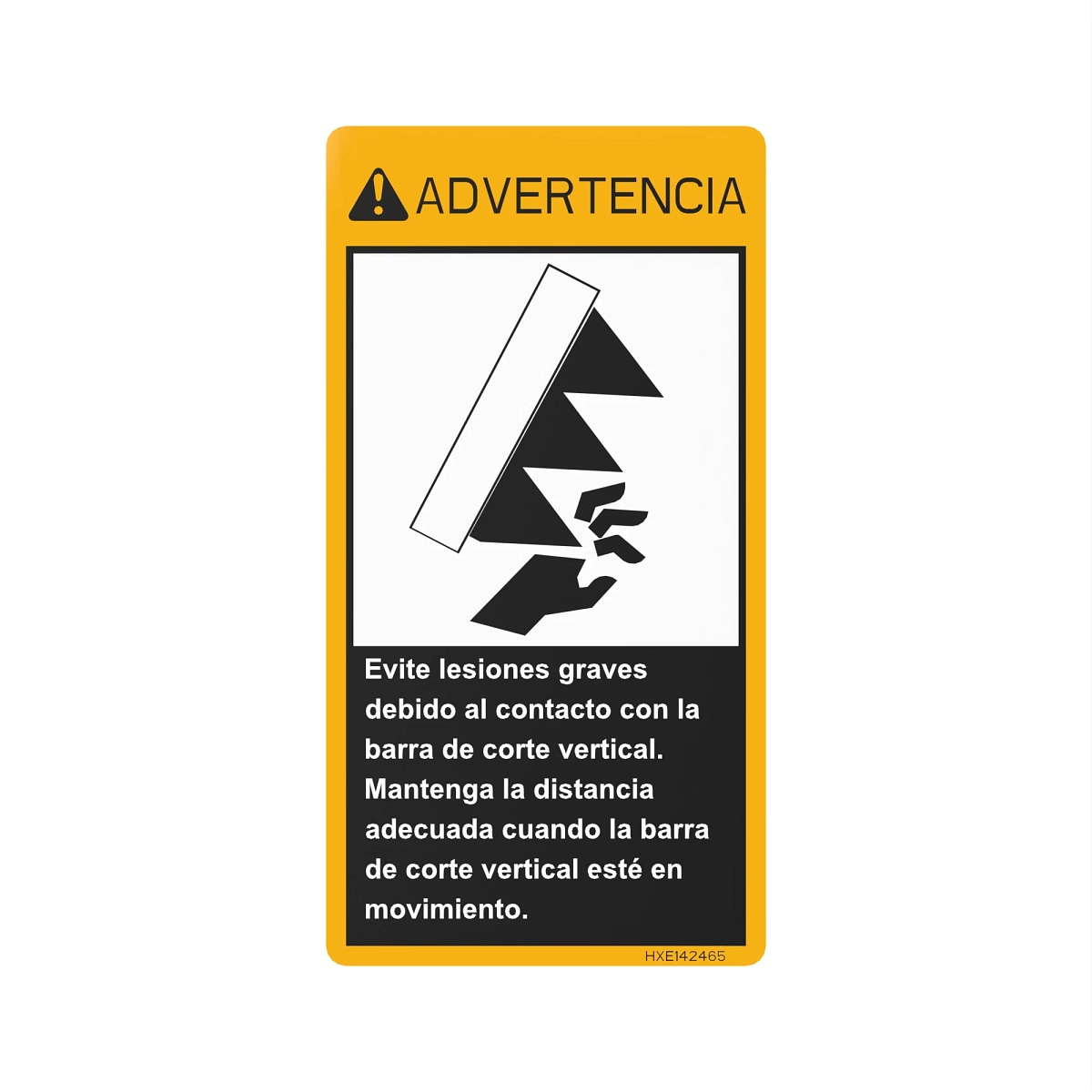 Label, Spanish Text, Safety Decal