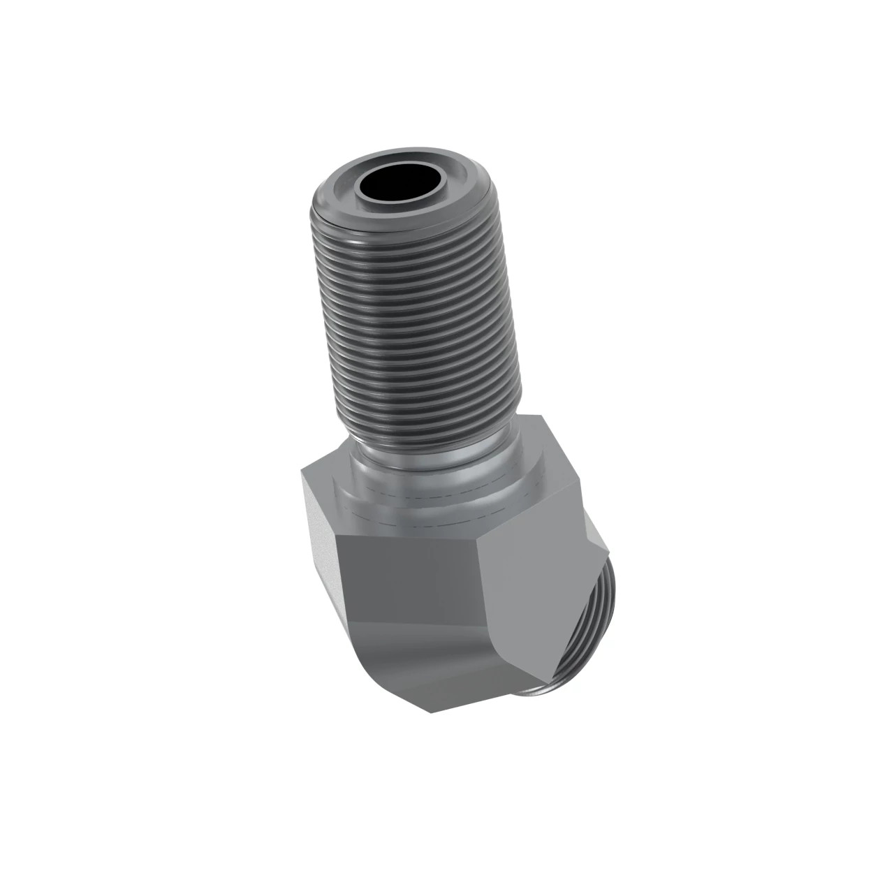 45 DEGREE BULKHEAD ELBOW, ORFS