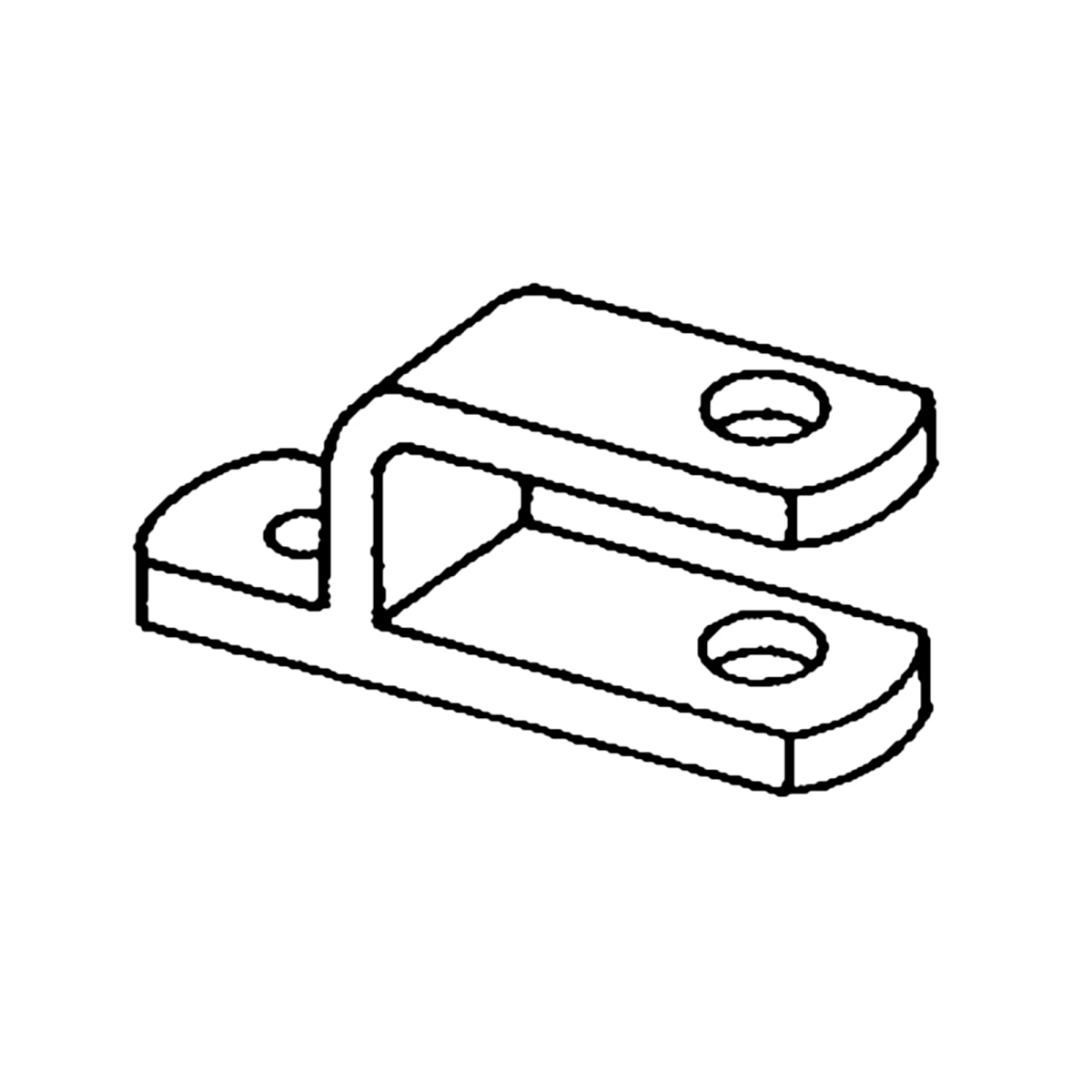 Tractor Drawbar Clevis for 1" Pin