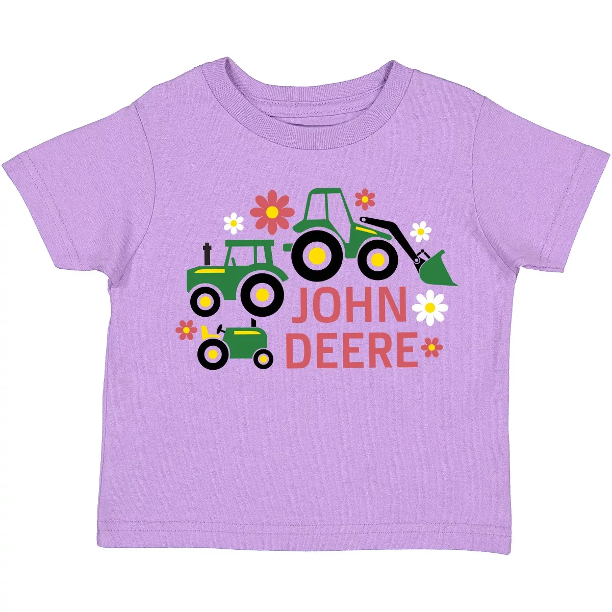 Toddler Tractors & Flowers T-Shirt