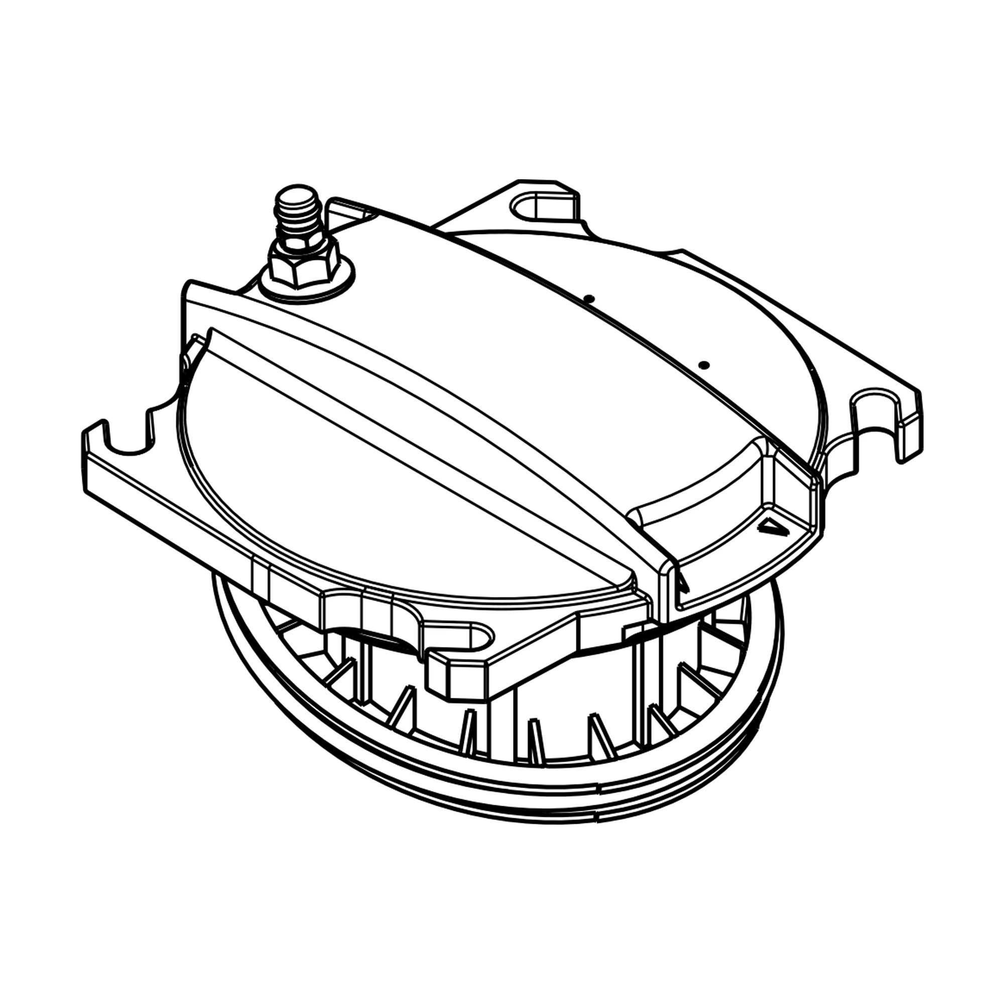 John Deere Hydraulic Oil Reservoir Filter Head with Gasket - AXE46522