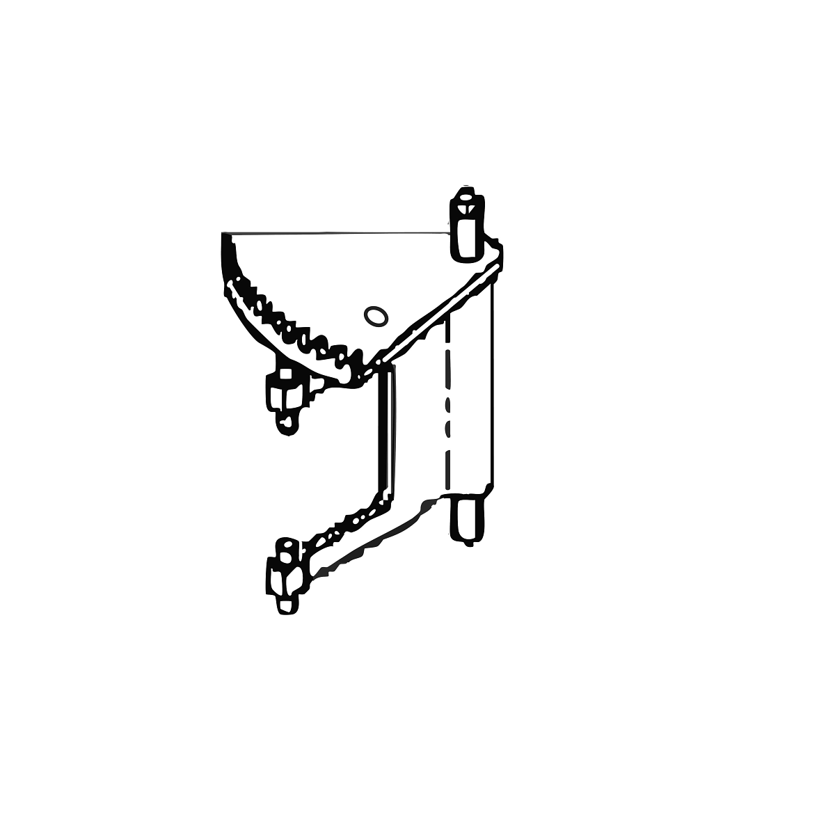 Fork, Shift (Rounded Top)