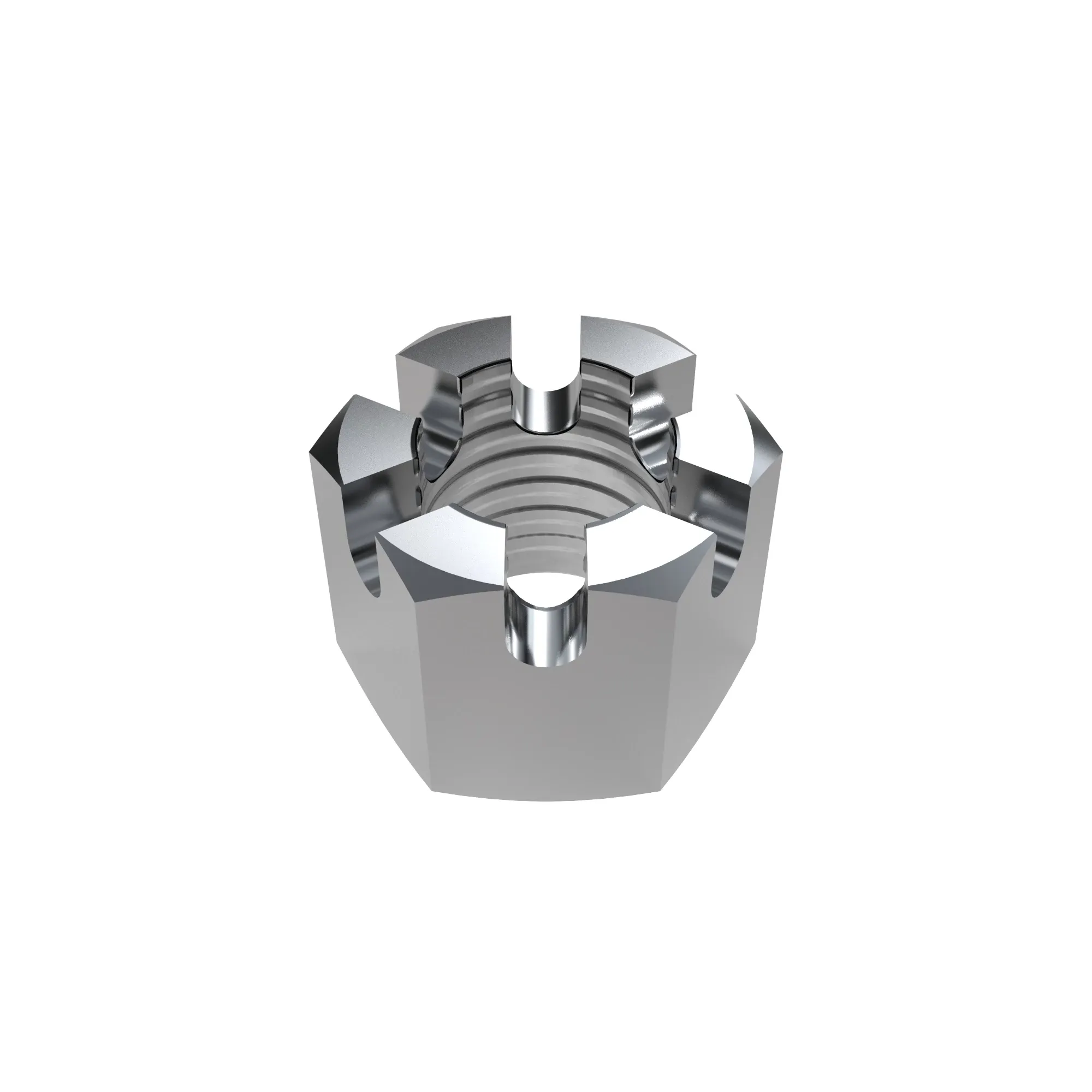 NUT, METRIC HEX SLOTTED