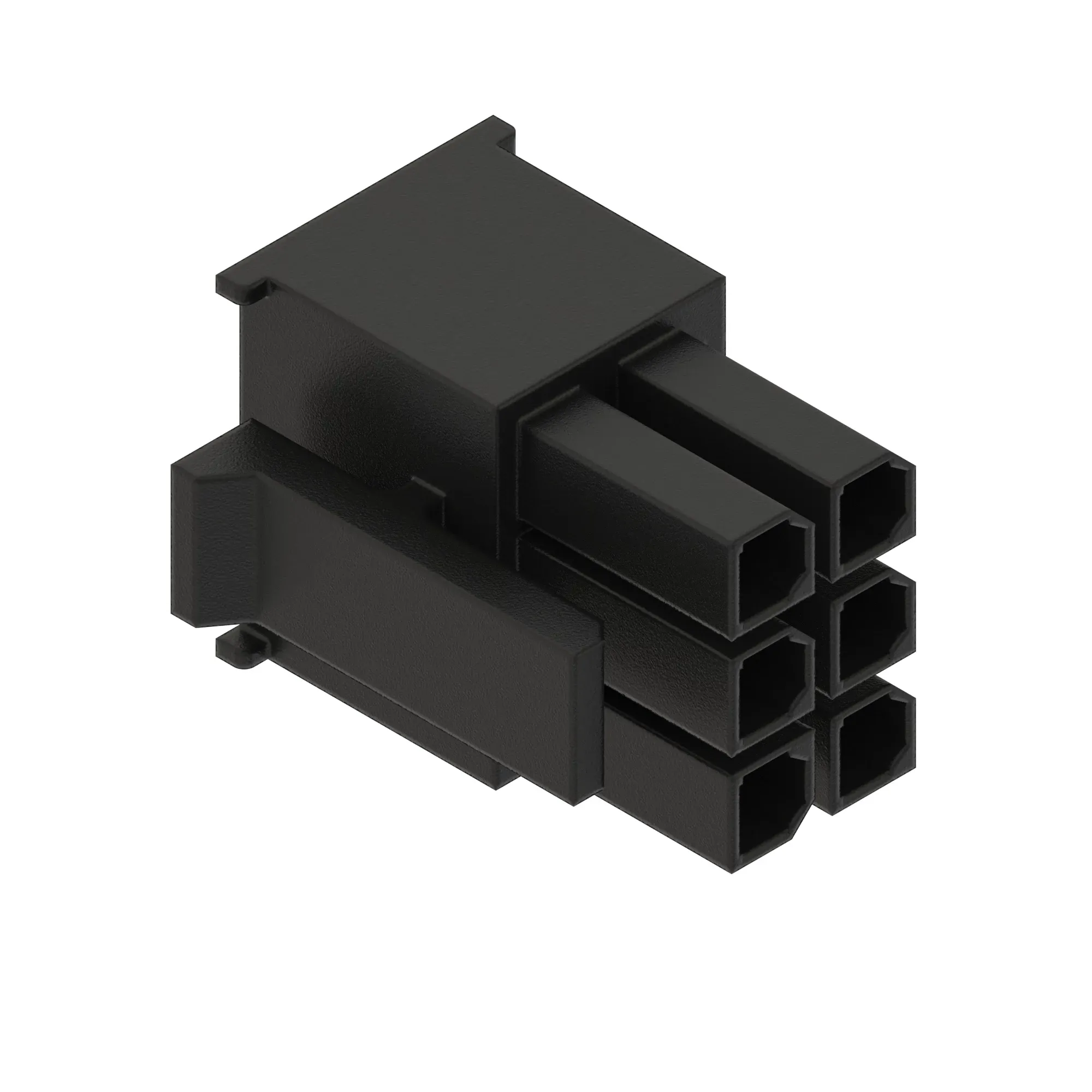 John Deere Black Electrical Connector Housing, Cavities 6 - 57M9524