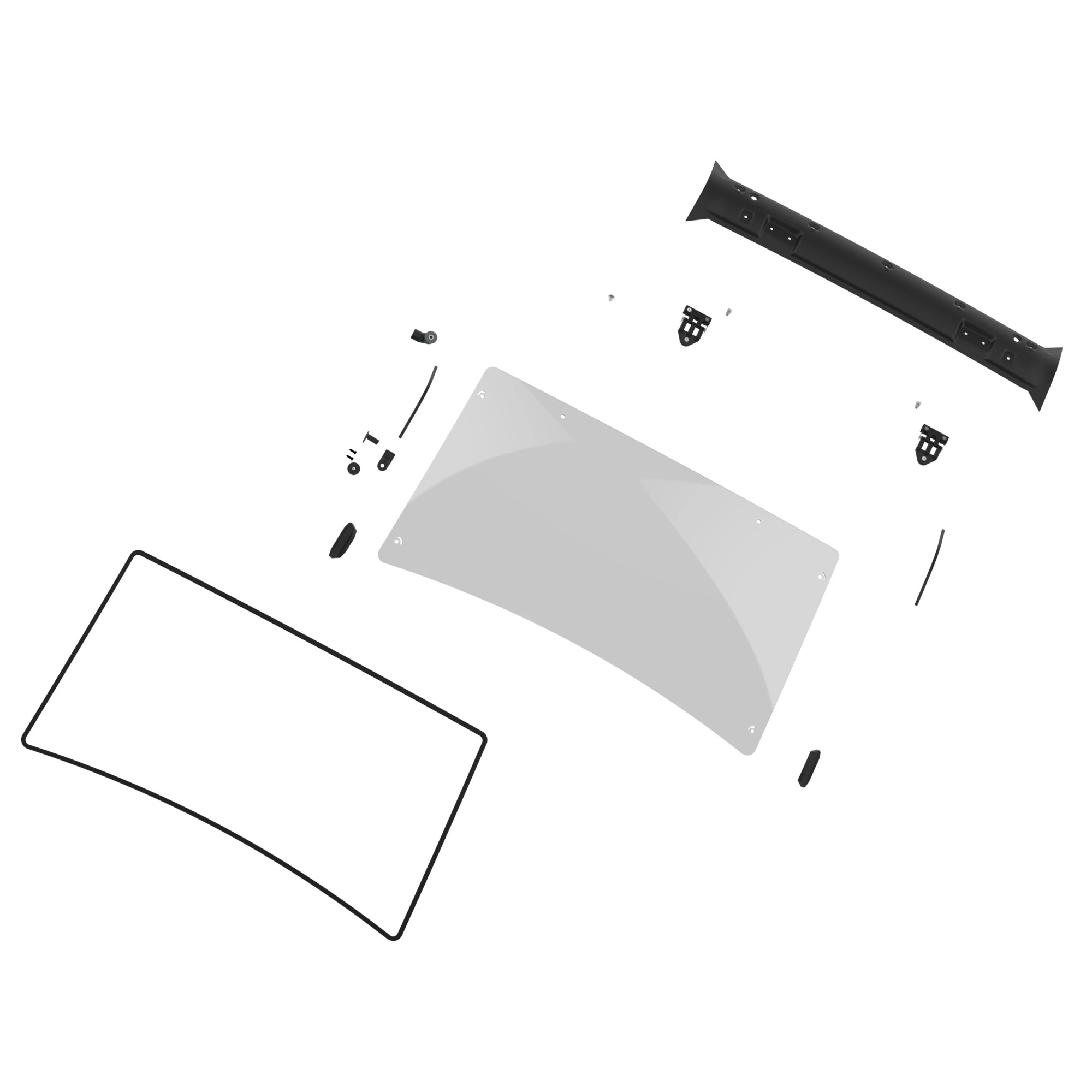 John Deere Abrasion-Resistant Polycarbonate Full Windshield - BUC10574