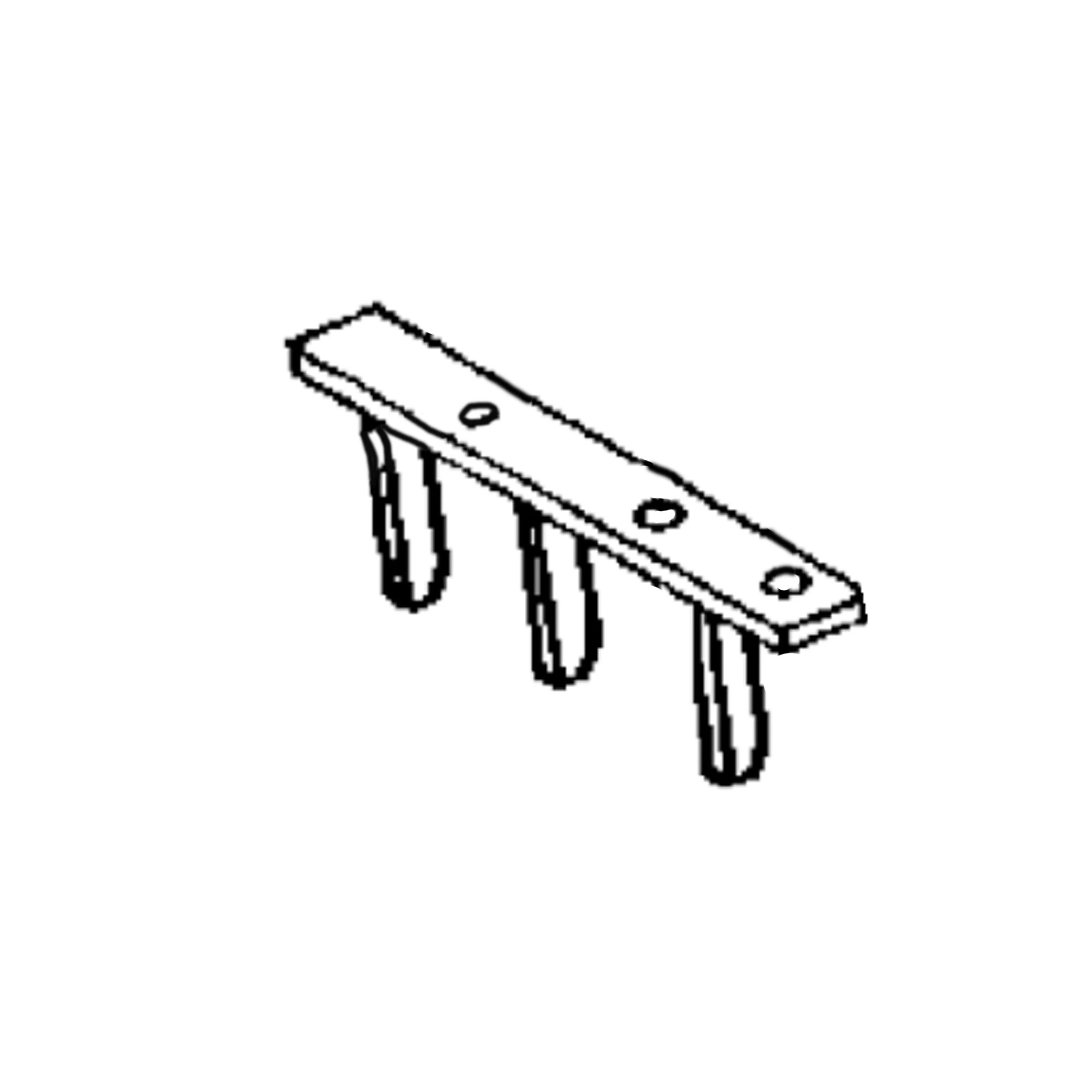 John Deere Mid-Mount Narrow Scraper Blade Scarifier Attachment - AET10644