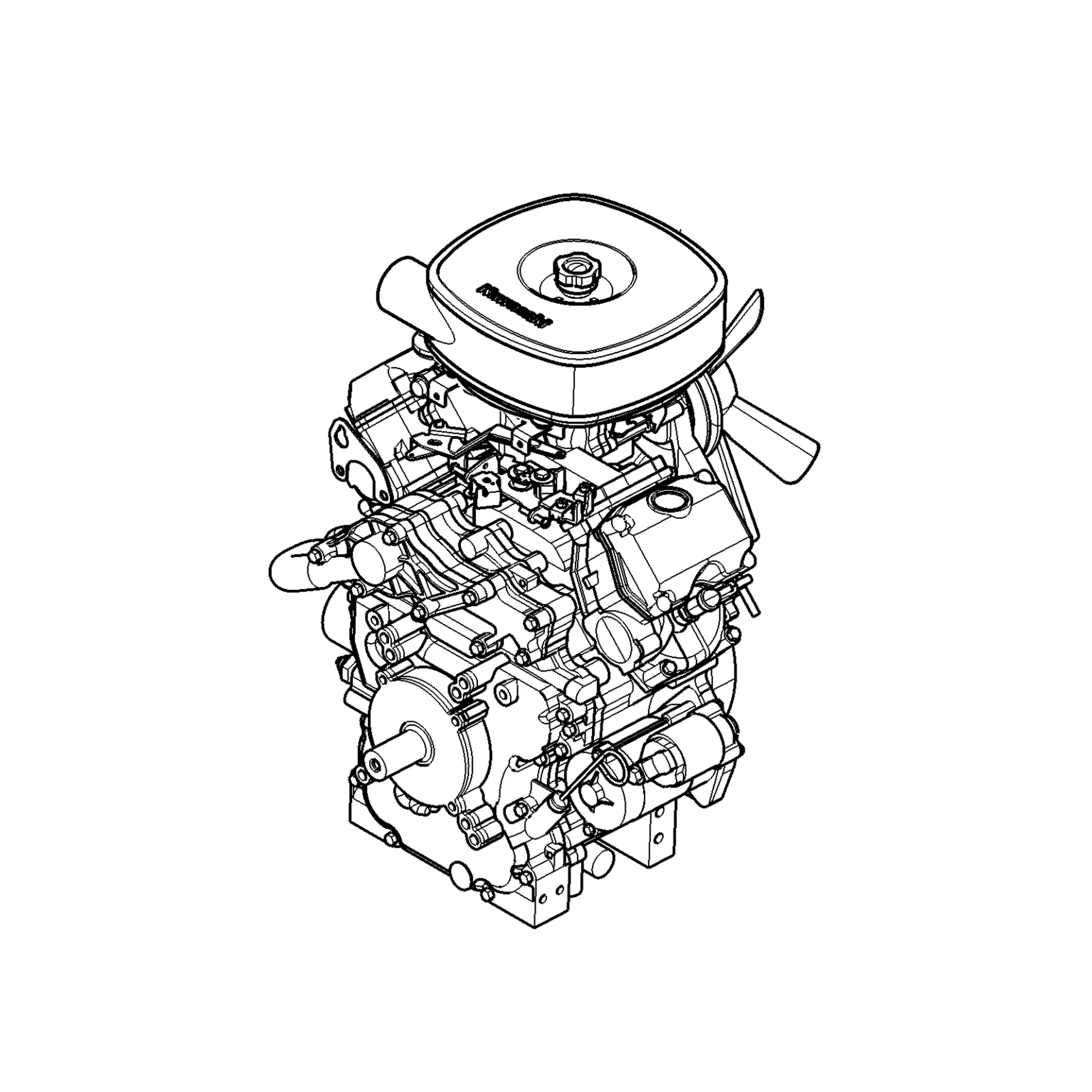 John Deere Gasoline Engine, 4 Stroke - MIA12669