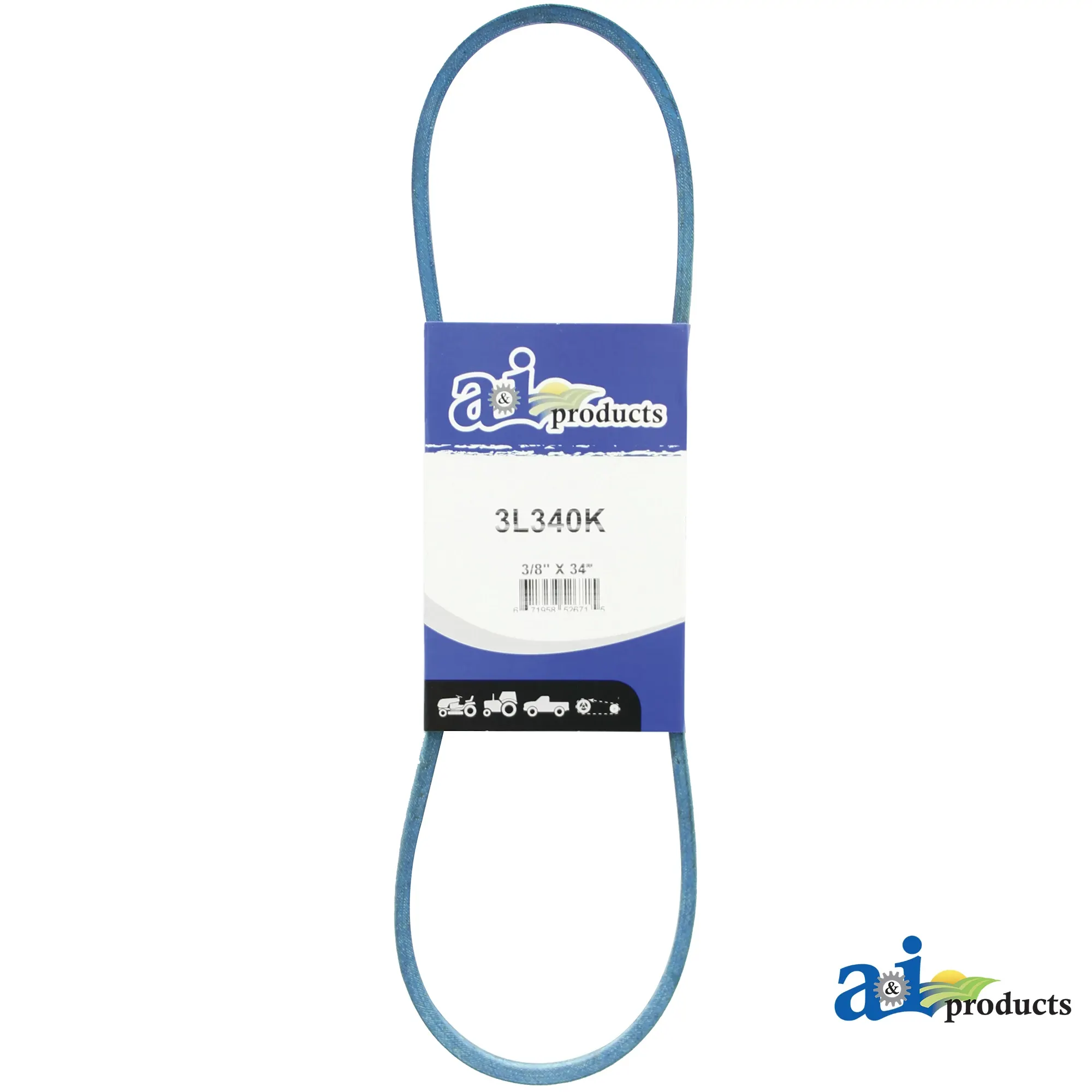 A&I Products V-Belt, Effective Length 843.28 mm (33.2 inch) - A-3L340K