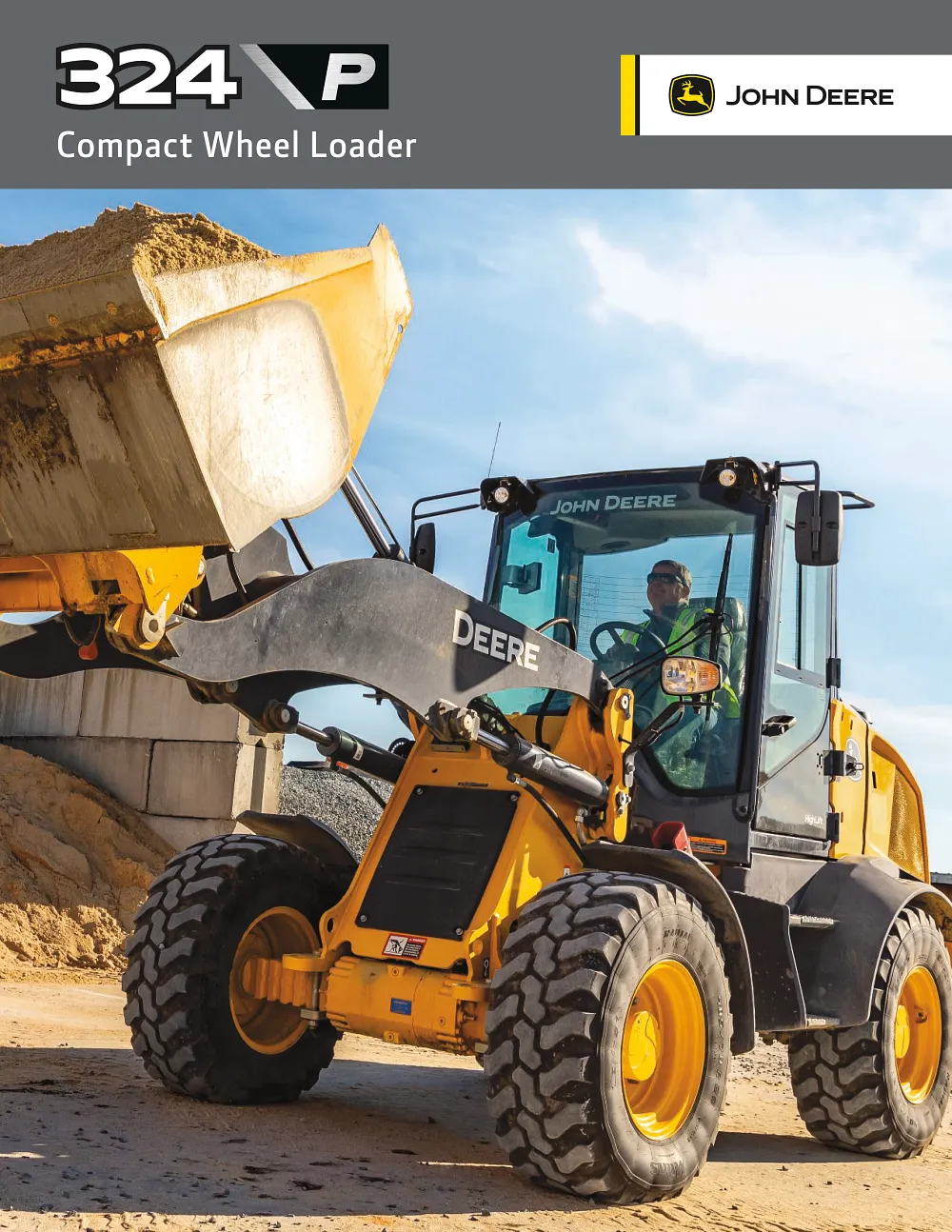 324 P-Tier Compact Wheel Loader Product Brochure cover