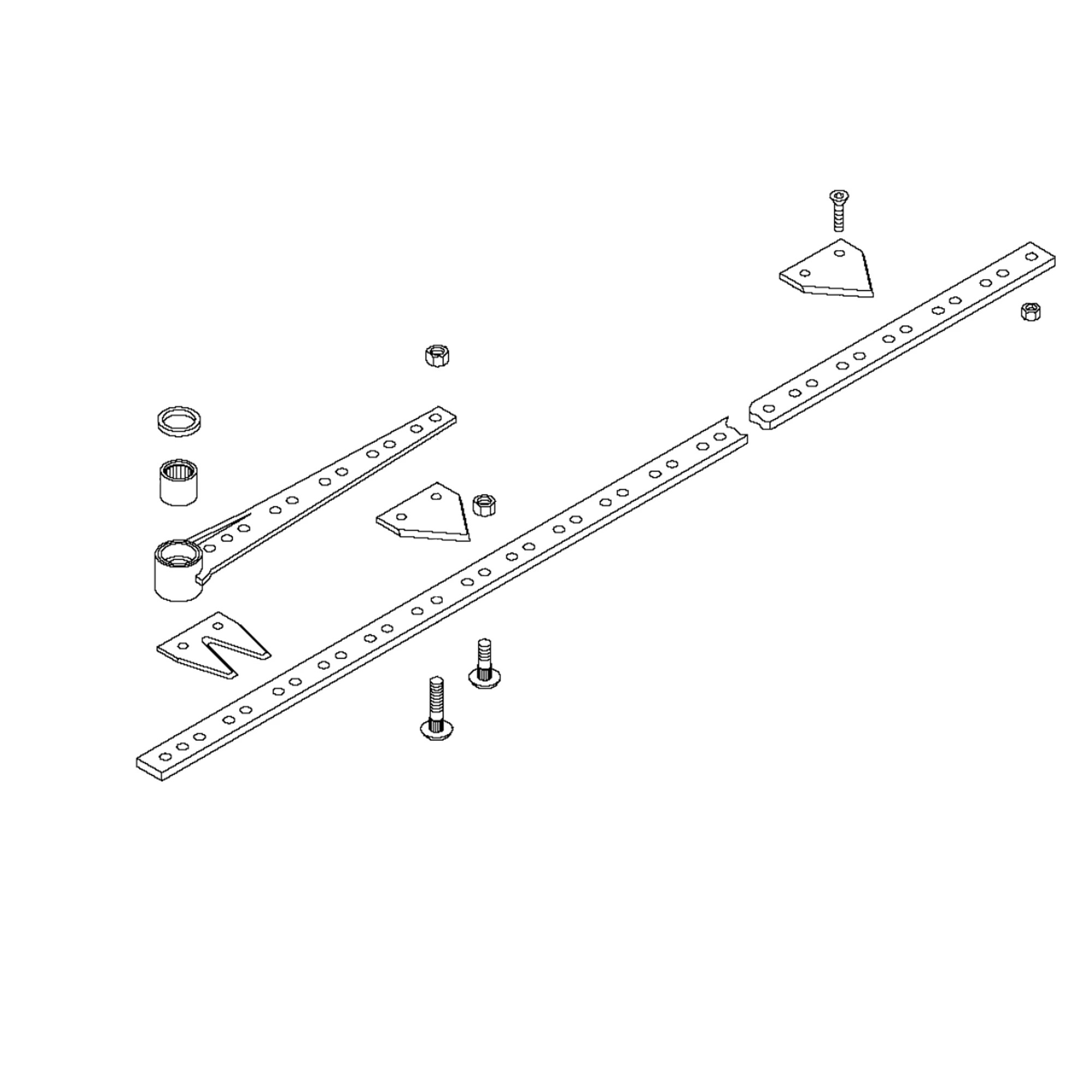 John Deere Right Side Overserrated Cutterbar, 16 Feet, 7 Teeth - AE57015