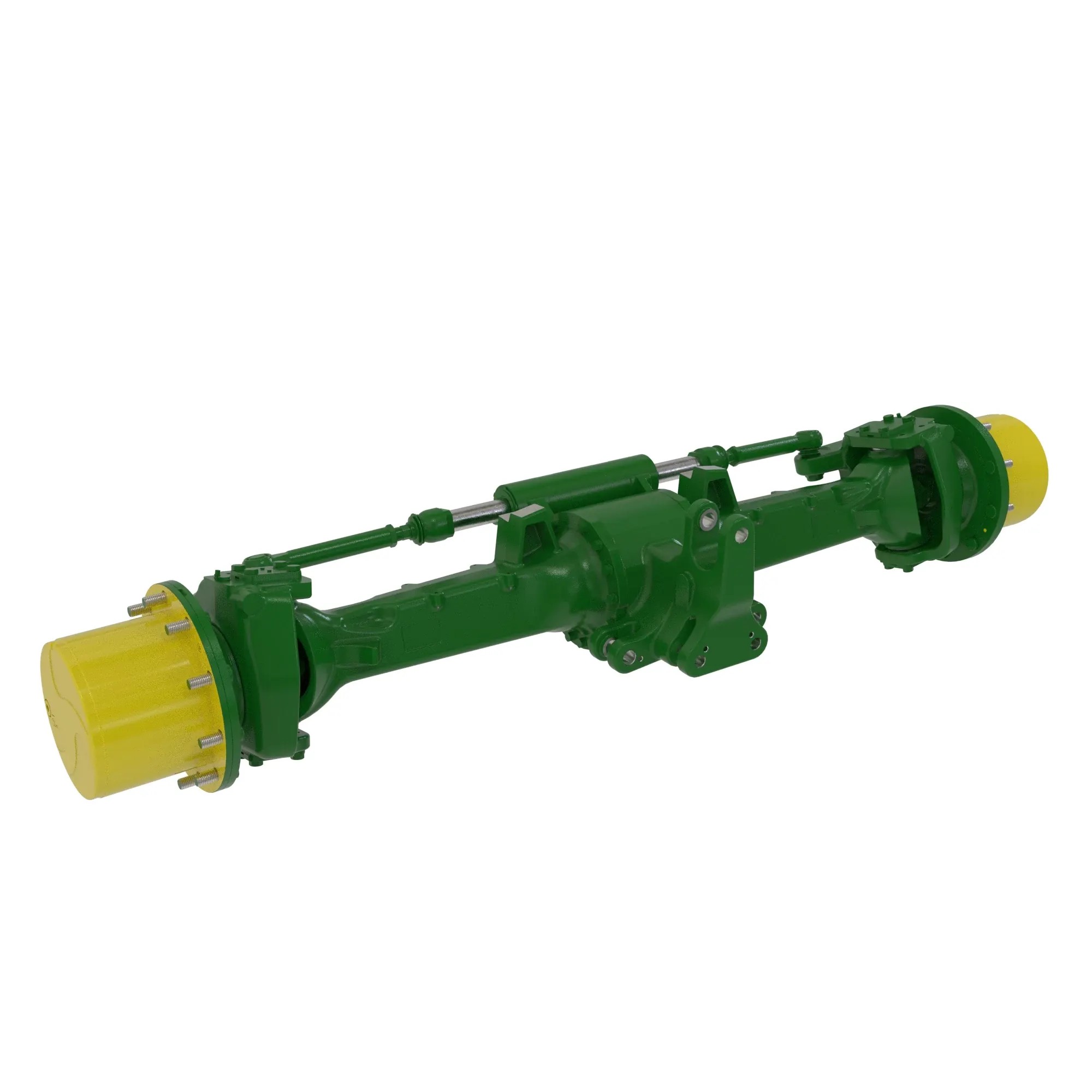 MFWD I=15.692/TLS/BRAKE (DANA 750/10088340), M50LD, King Pin=8, Caster=12, Camber=1, M18 steering cylinder ports