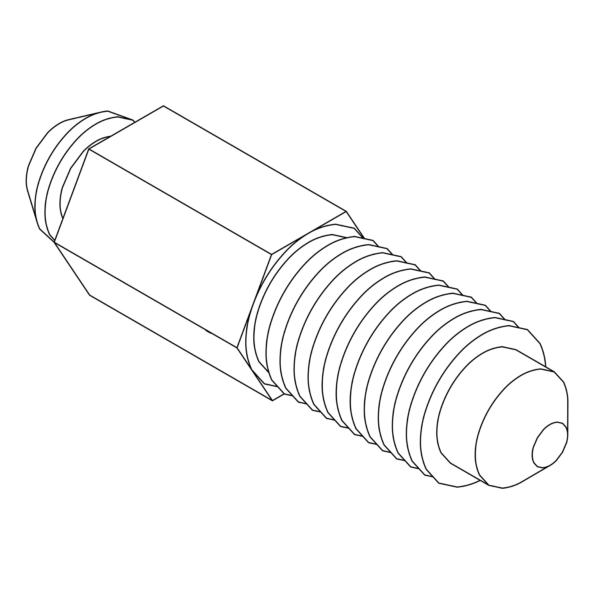 John Deere Brake Caliper Bleed Screw Valve - AN205495