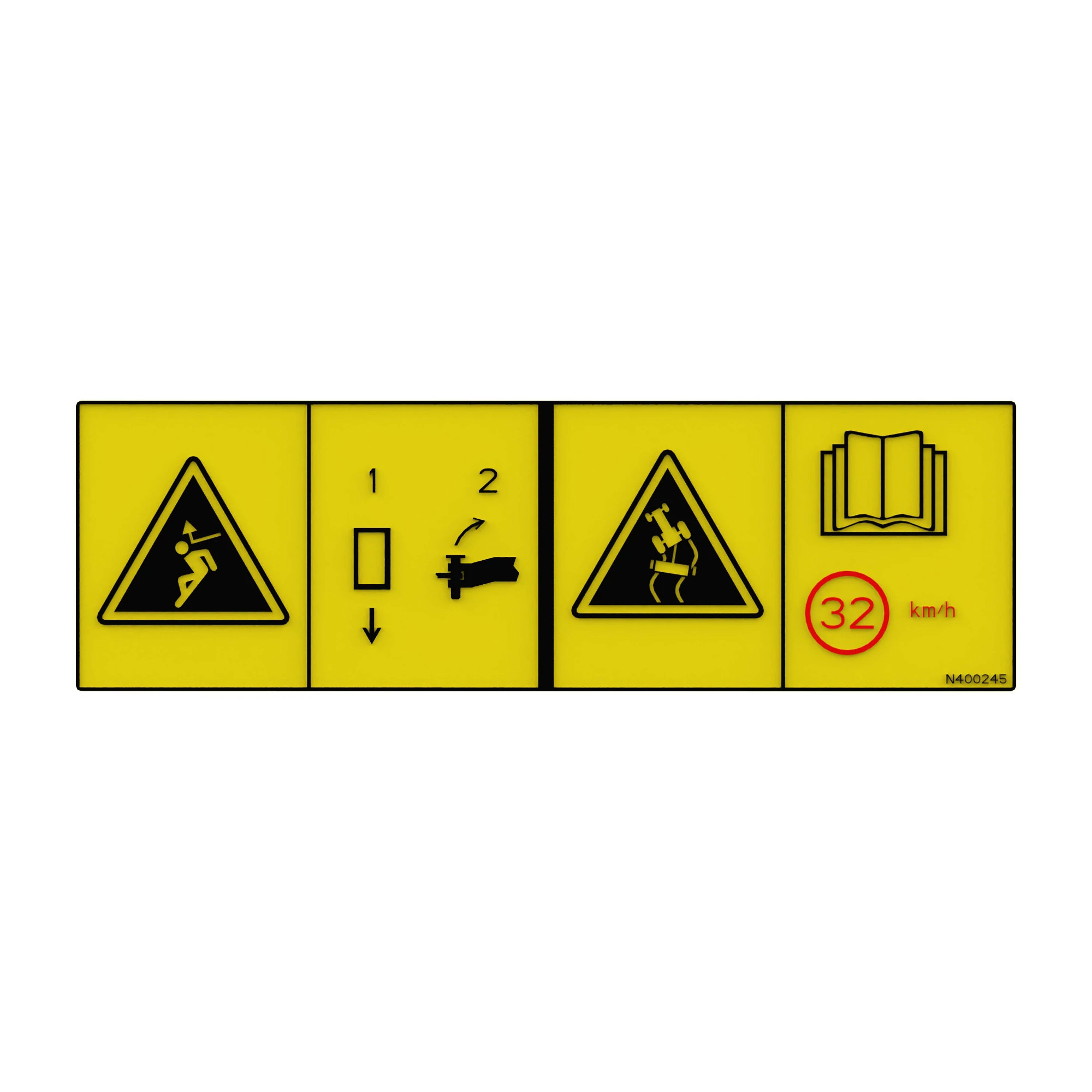 SAFETY SIGN, TONGUE WHIP AND TRANSP