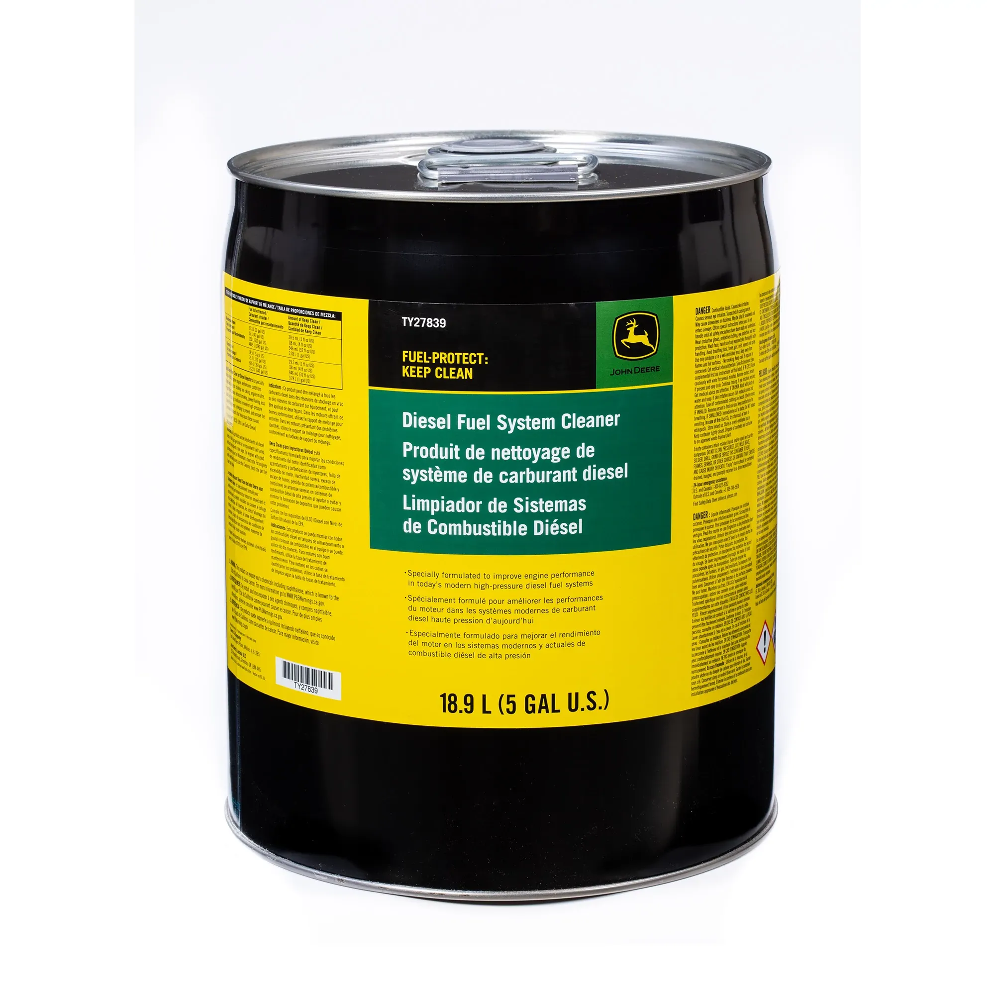 John Deere Fuel Conditioner, Fuel-Protect™, Keep Clean Solution, 18.9 Liter (5 Gallon) - TY27839