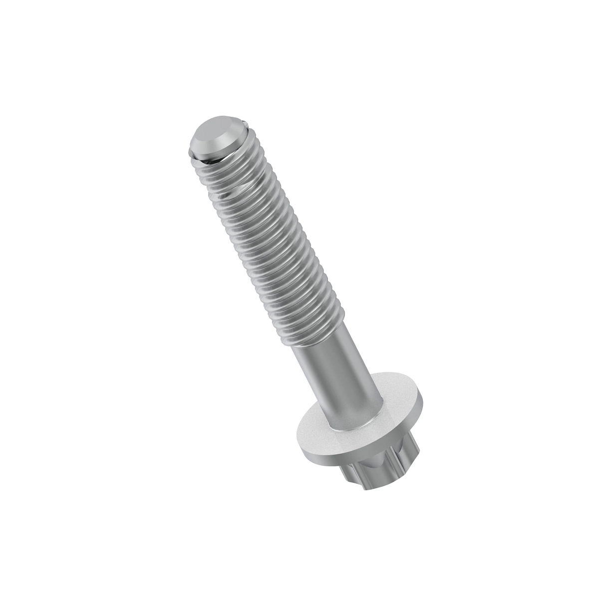 Flanged, Hexalobular