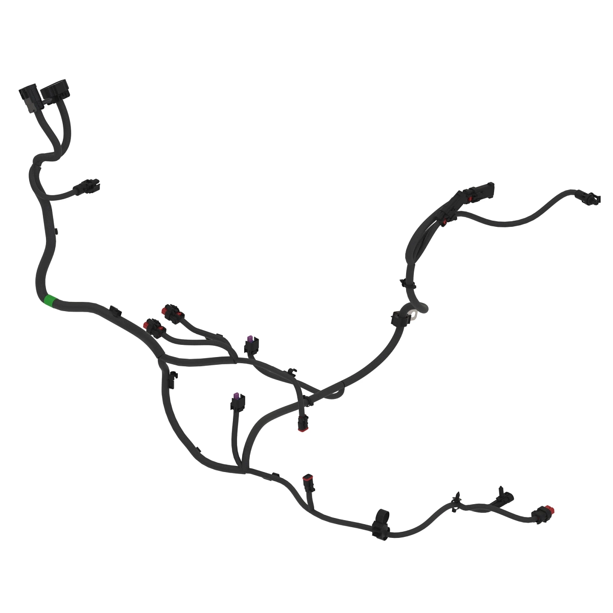 Chassis Wiring Harness, 2 Tracks Mi