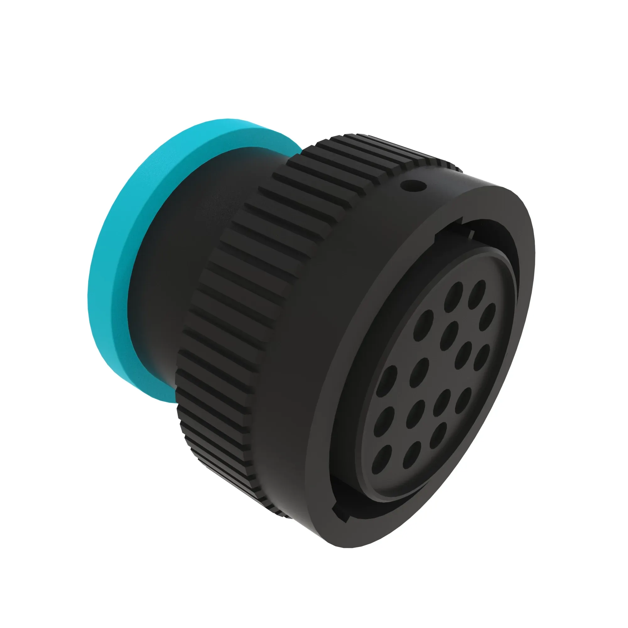 CONN DEUTSCH HDP20 16W FS BLK PLSTC