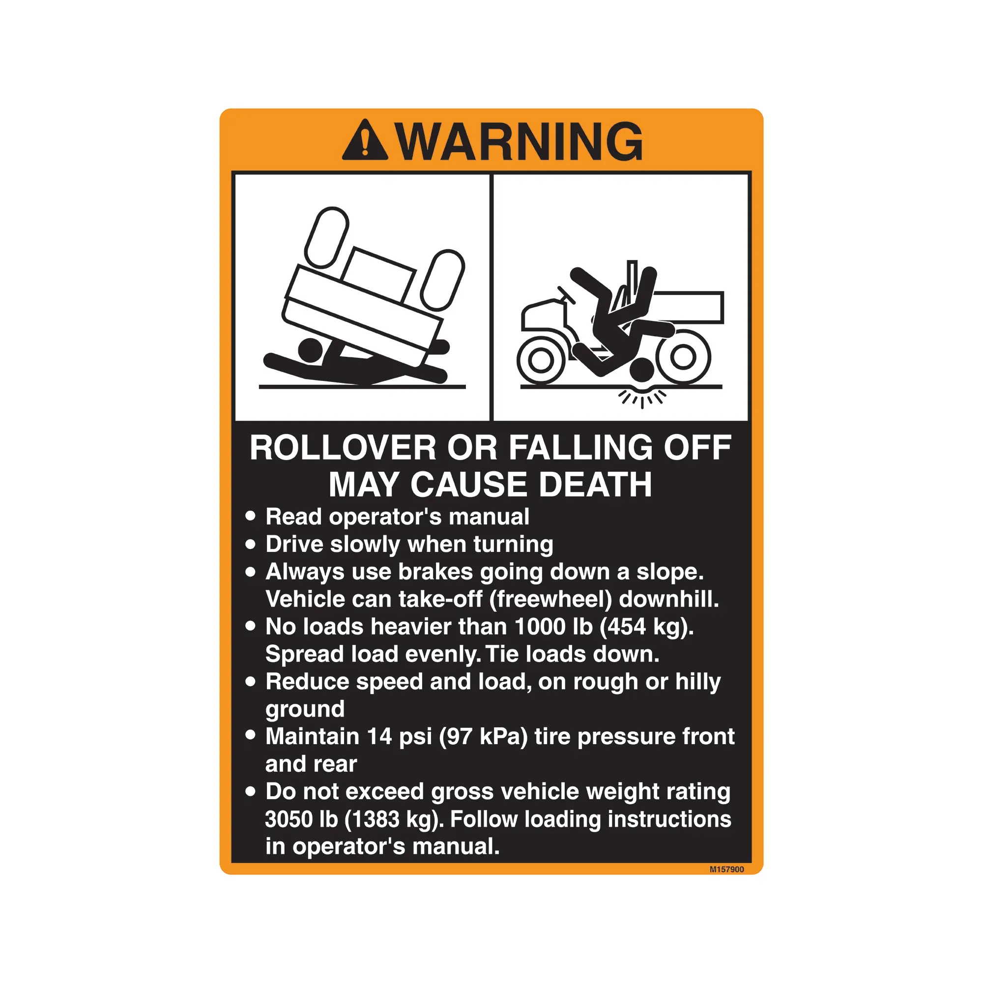 John Deere Label - M157900