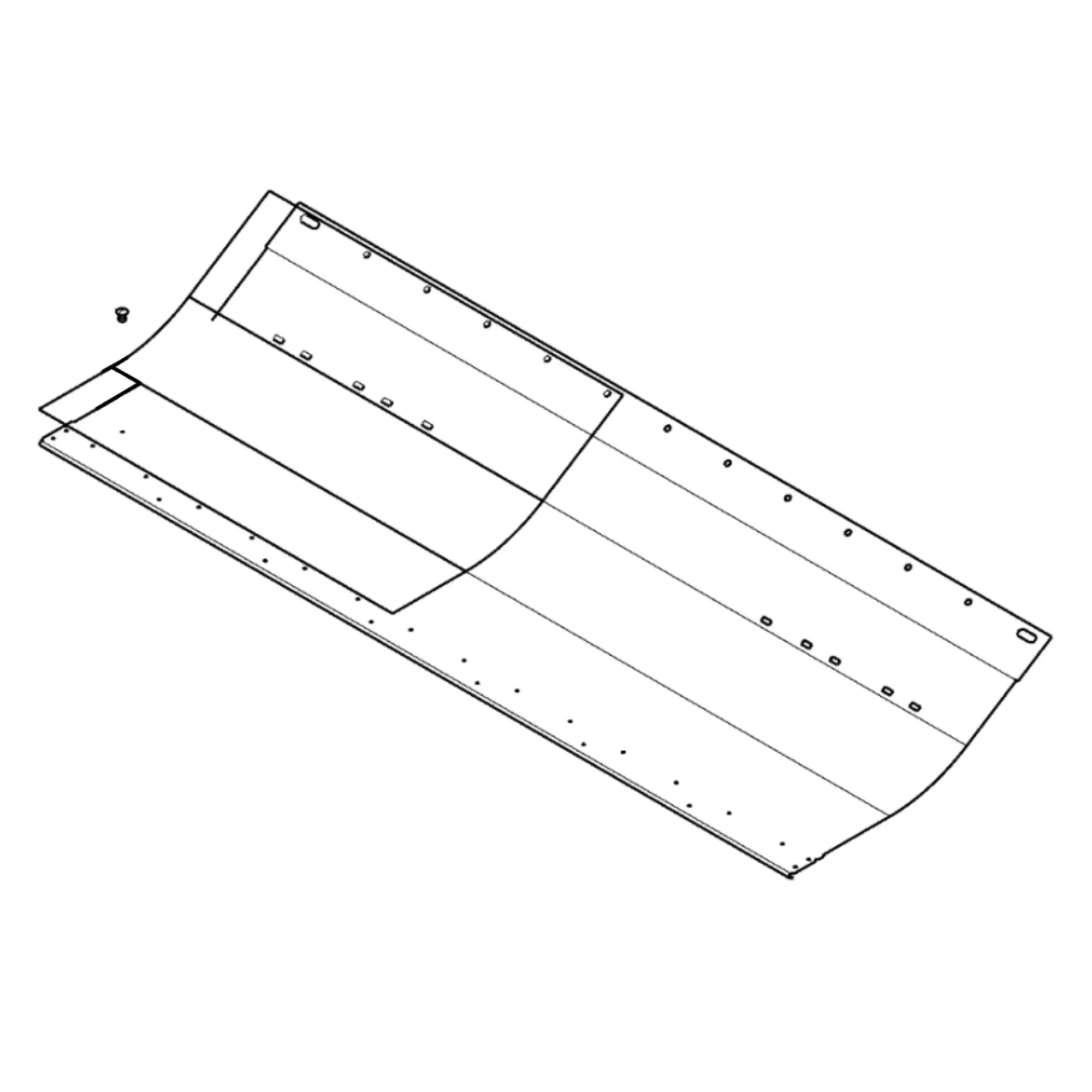 John Deere Cutting Platform Floor Sheet Bracket - KXE10731