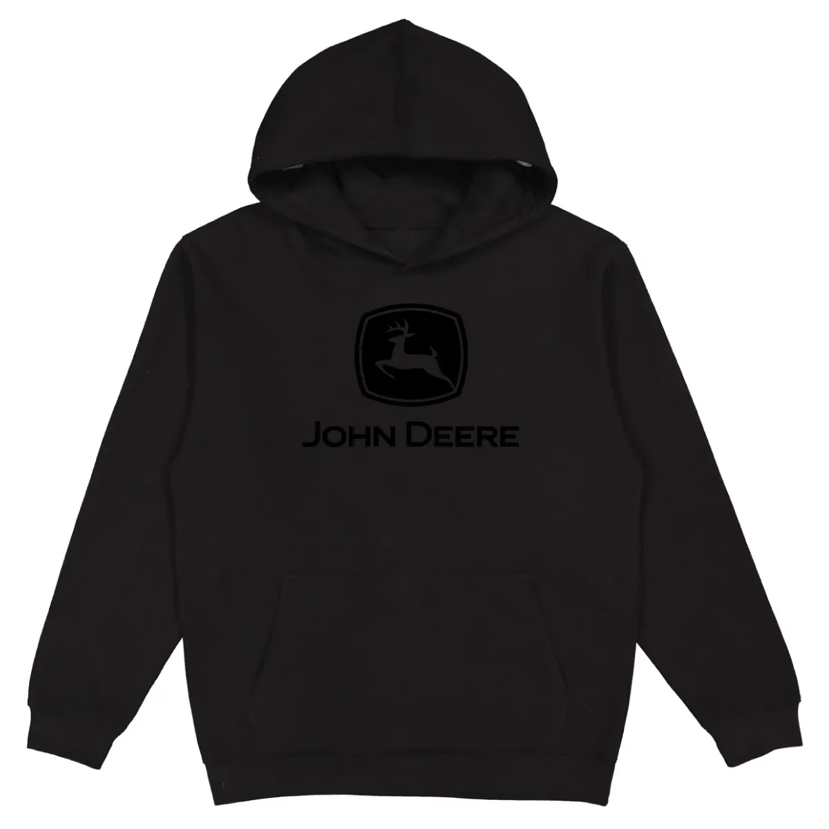 Black Tonal Logo Hoodie 