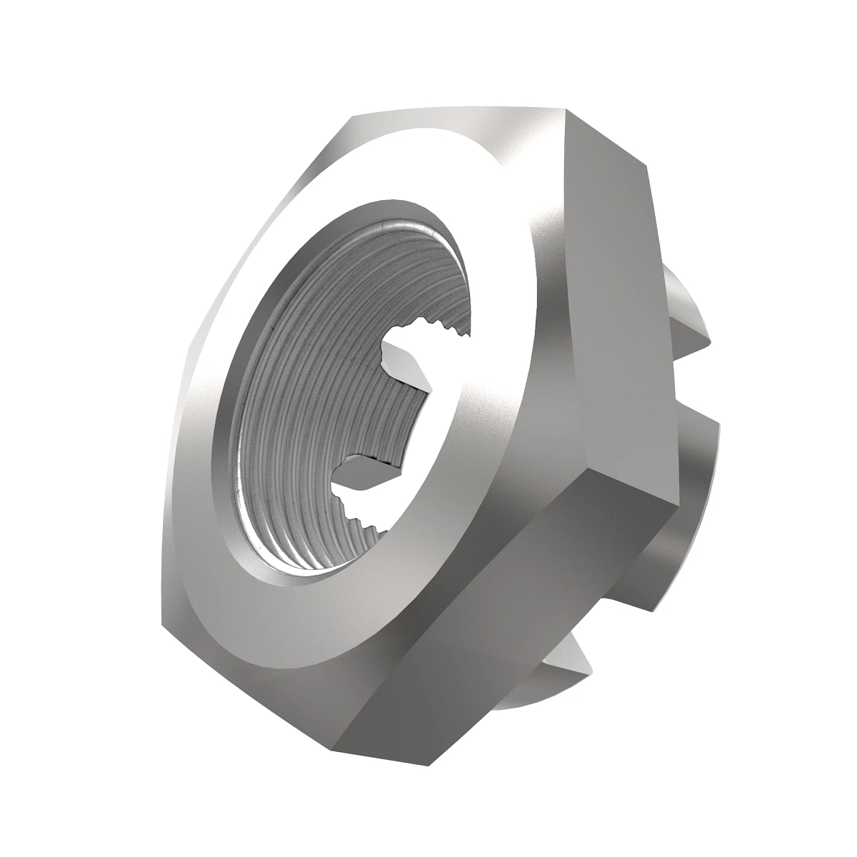 John Deere Hexagonal Slotted Nut, M30 - W52919