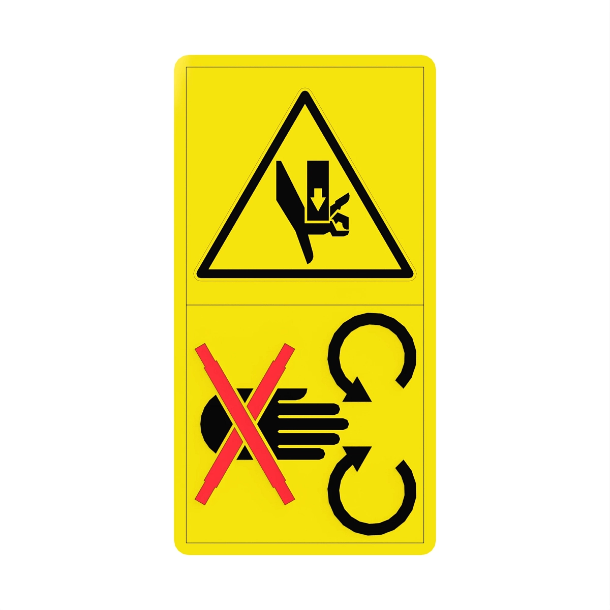 John Deere Hand Crush Label - H217861