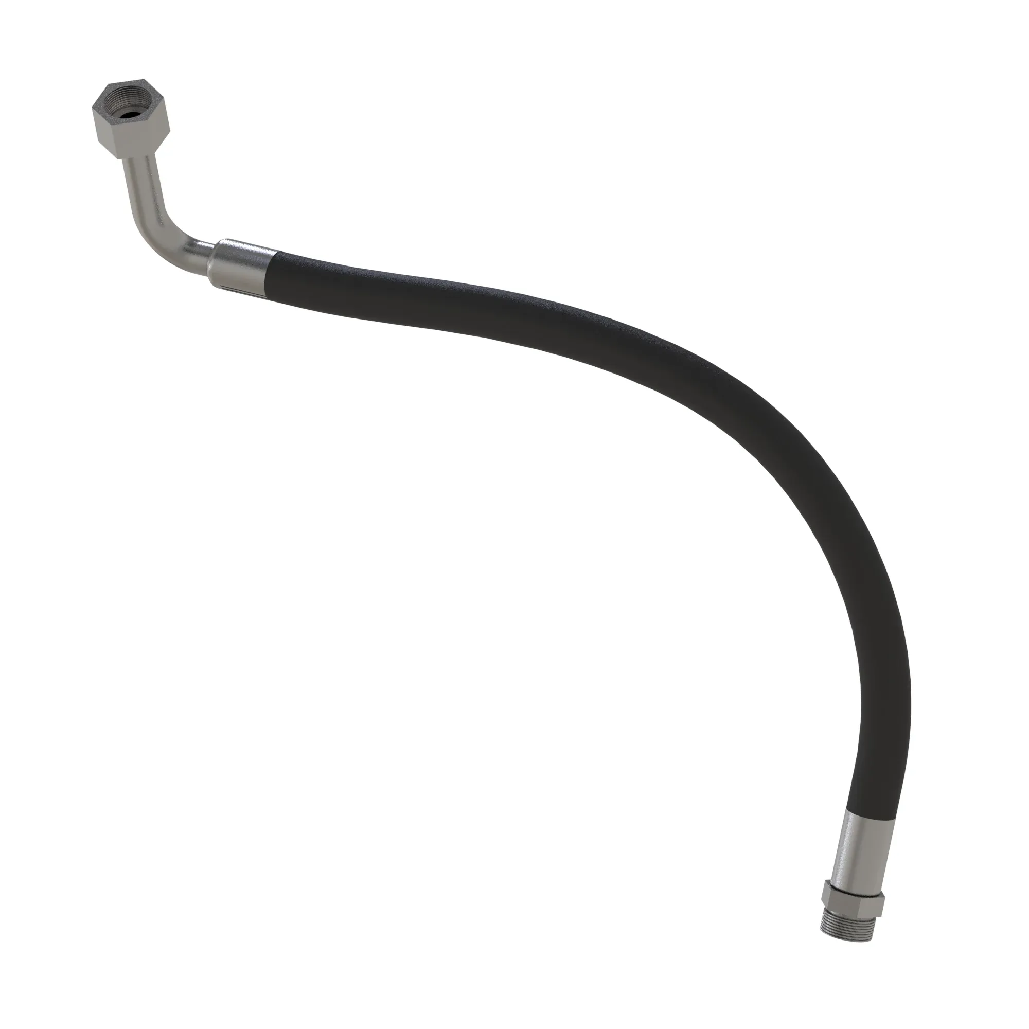 John Deere Fan Pressure Pump to Tube Hydraulic Hose - AT541681
