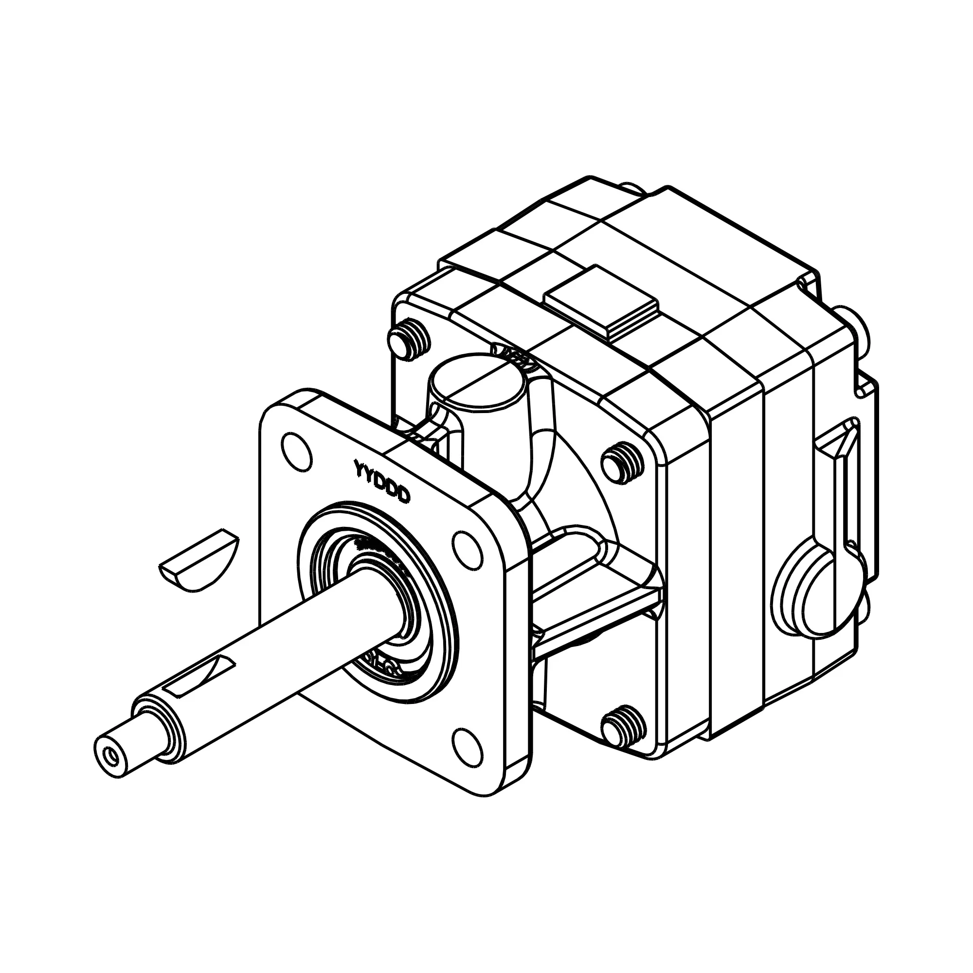 John Deere Solution Control Hydraulic Motor with Case Drain - AKK40455