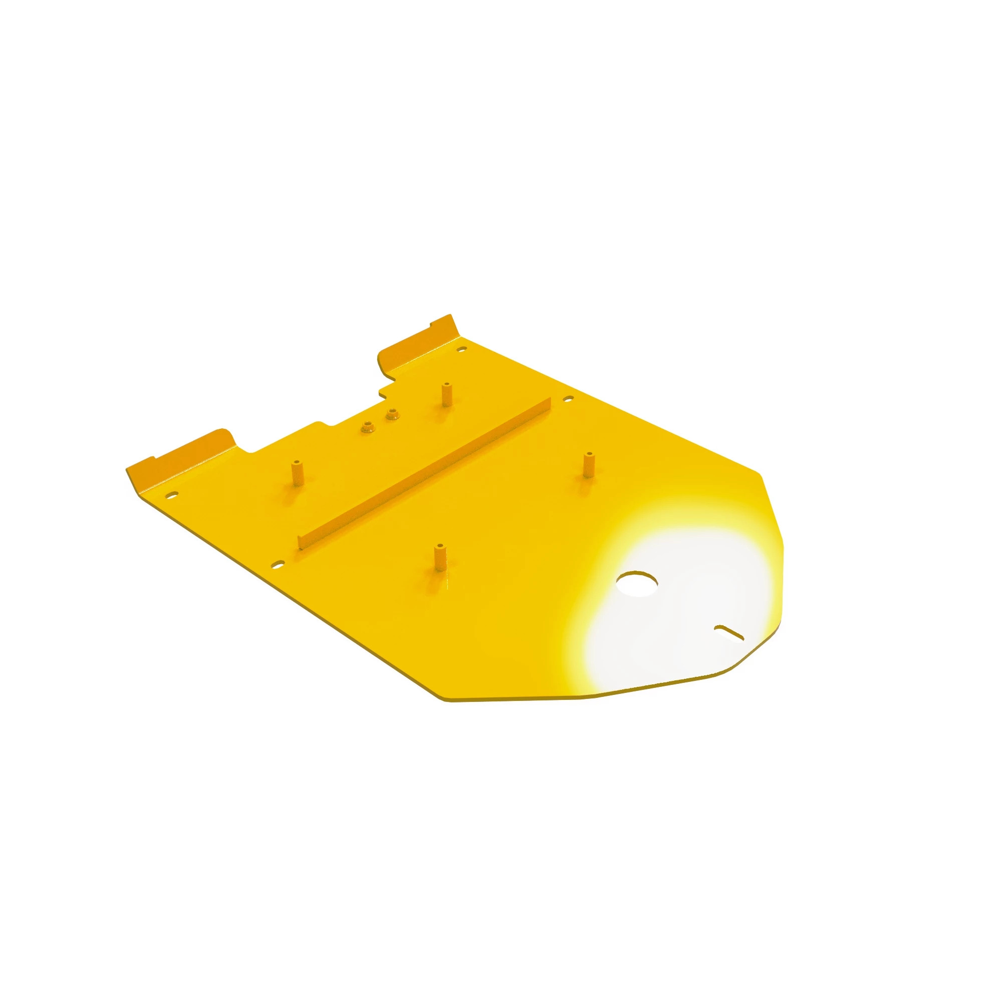 BOTTOM GUARD, LOADER FRAME 624J