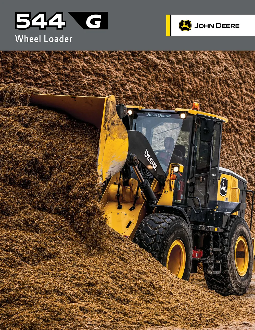 544 G-Tier Mid-Size Wheel Loader Brochure cover