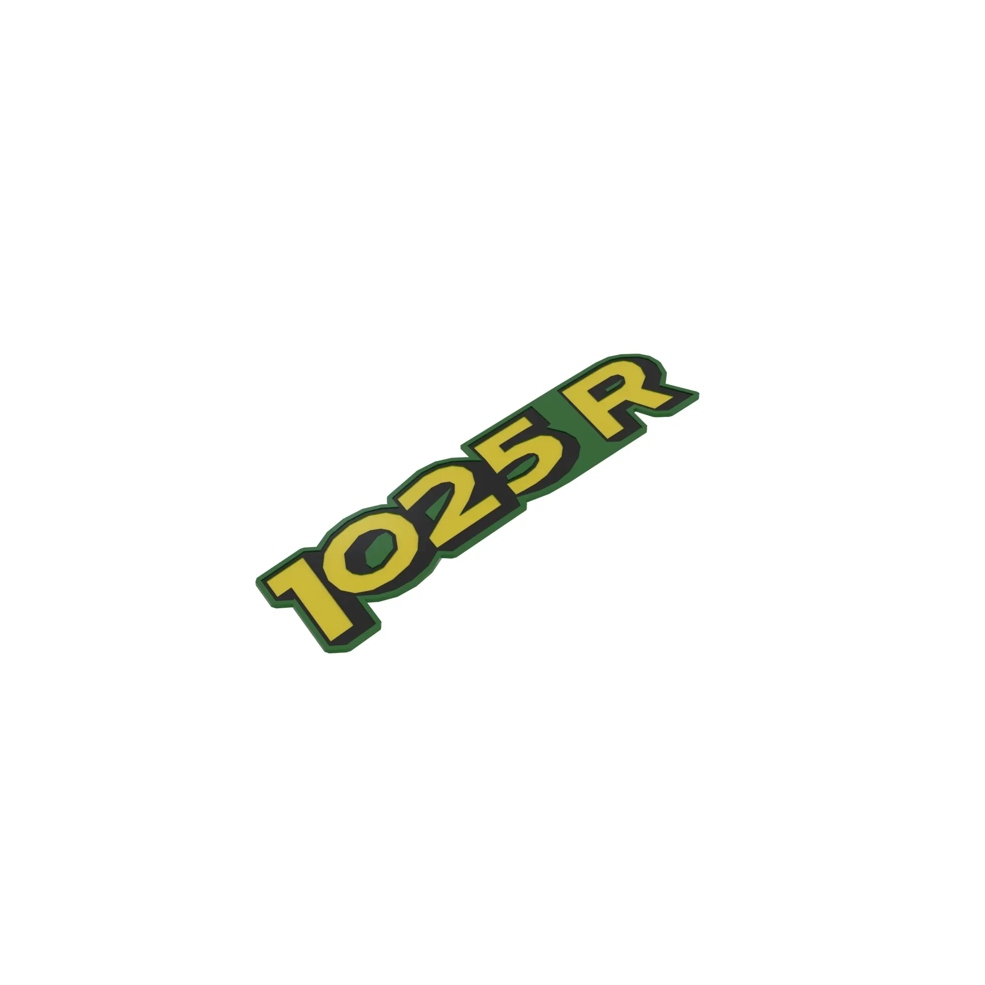 John Deere 1025R Model Designation Label, Left Side - LVU25757