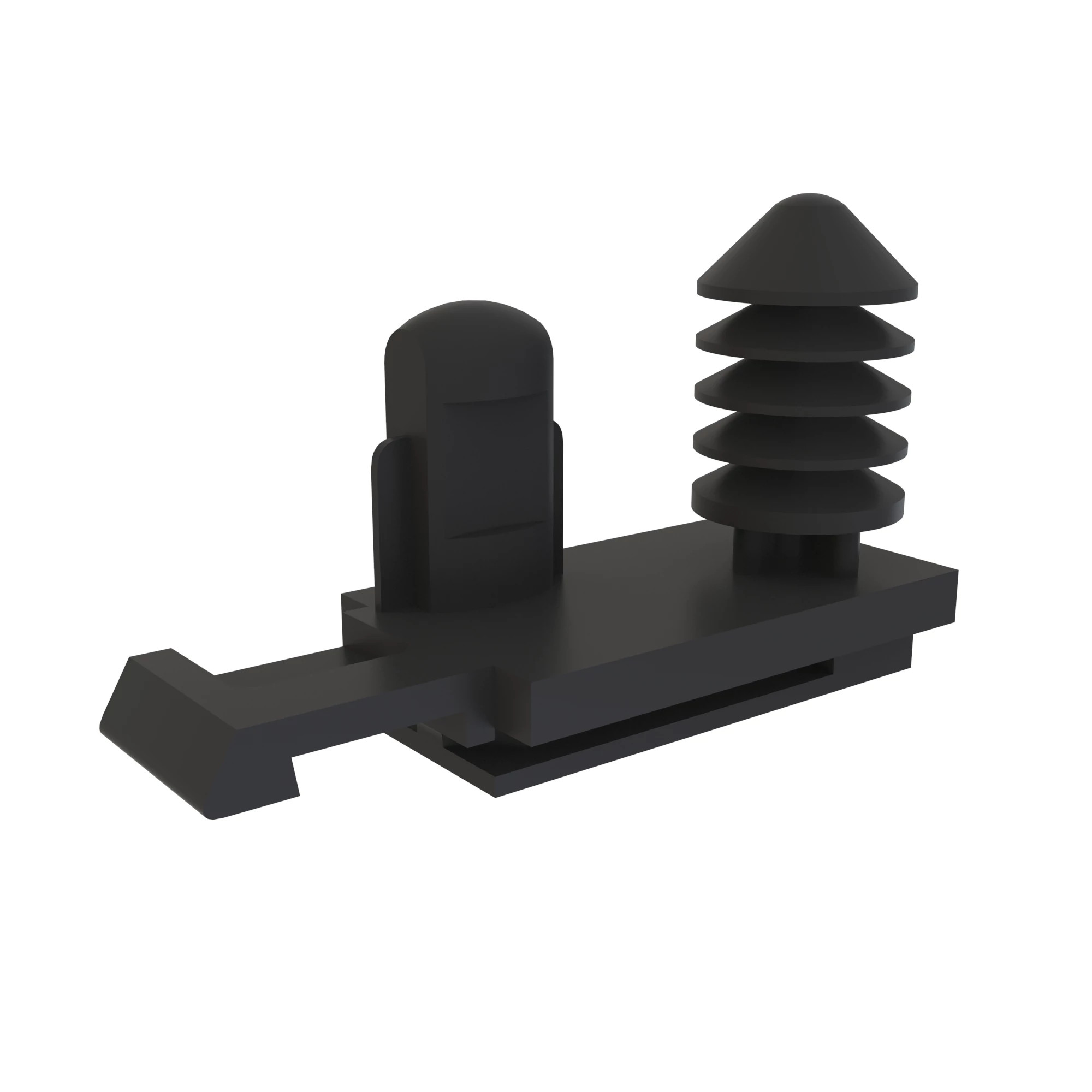 DELPHI ATTACHMENT CLIP BLACK NYLON