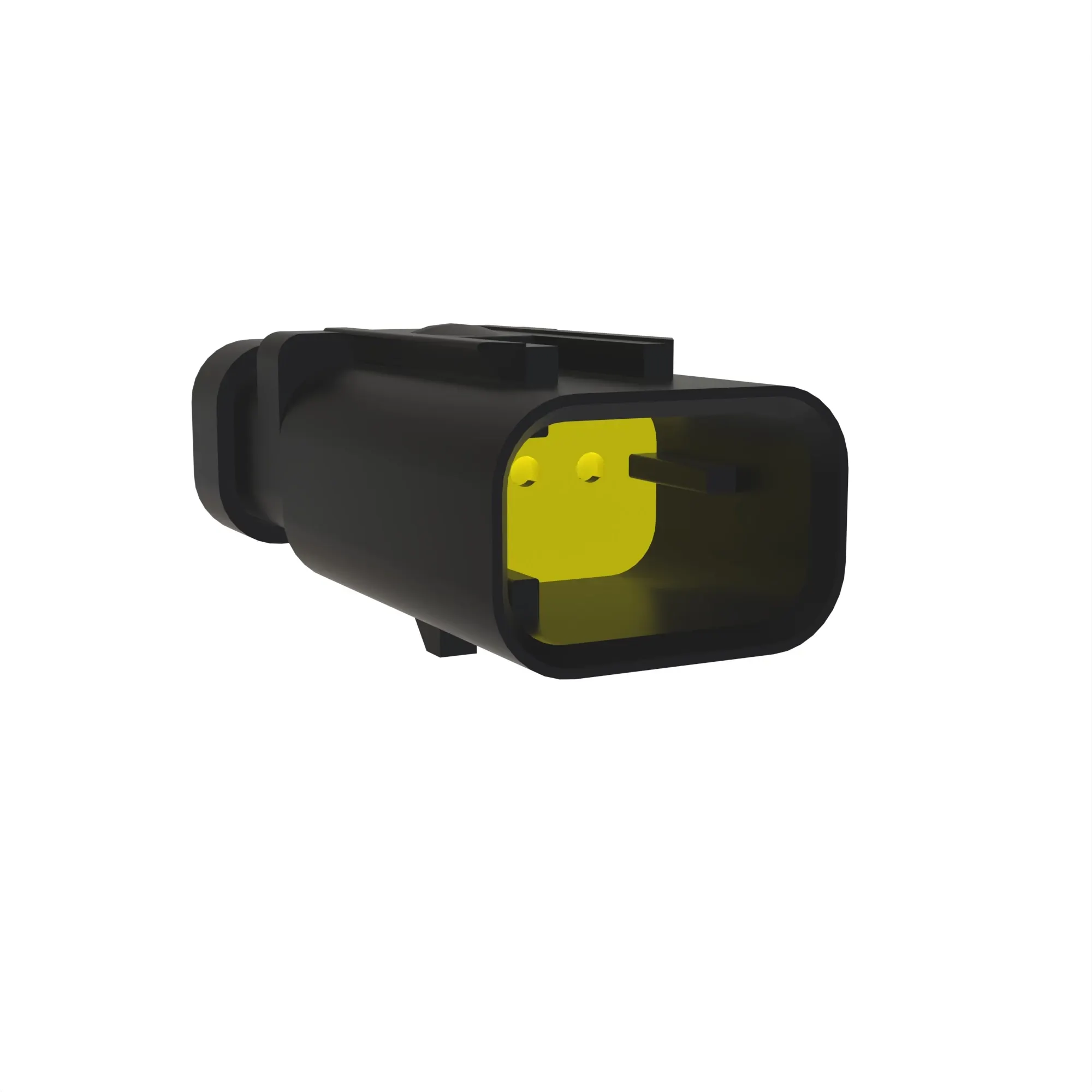 John Deere Yellow Electrical Connector Housing, Cavities 3 - 57M9815