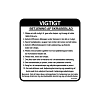 John Deere Scraper Operation Label, Danish - RE574484
