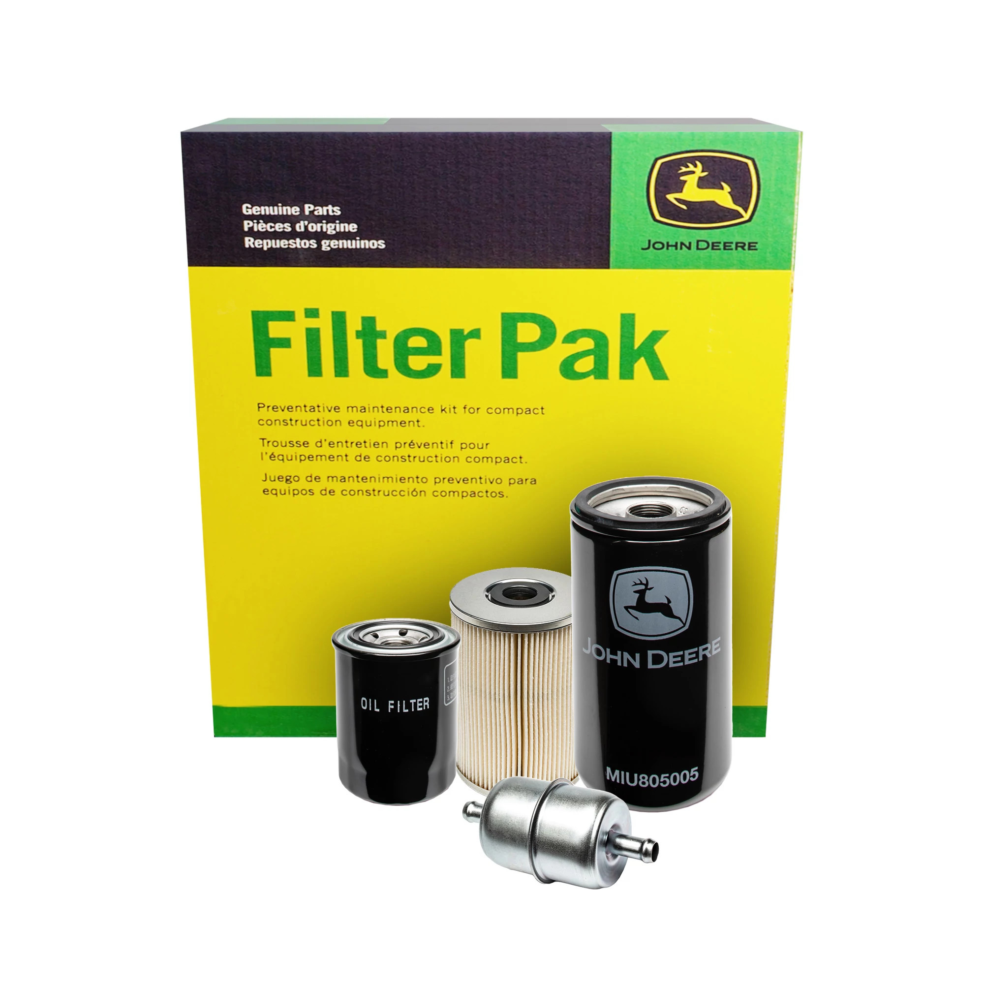 John Deere 500 Hour Filter Pak for Compact Construction - AT535106