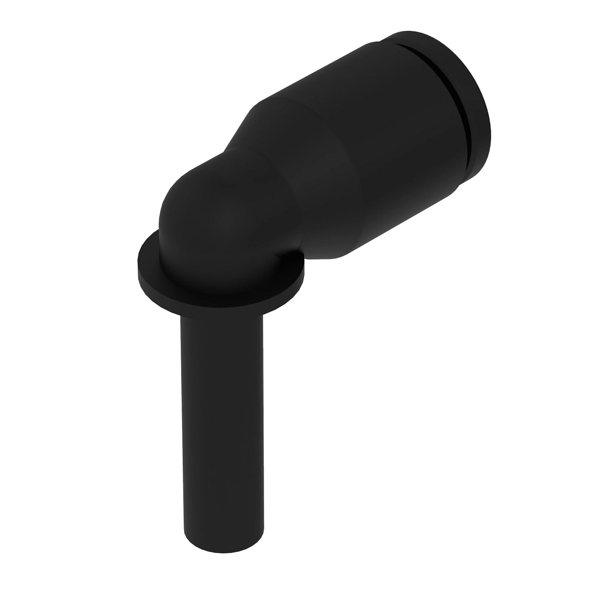 Hose Fitting, 4MM Elbow, Plug in Qc