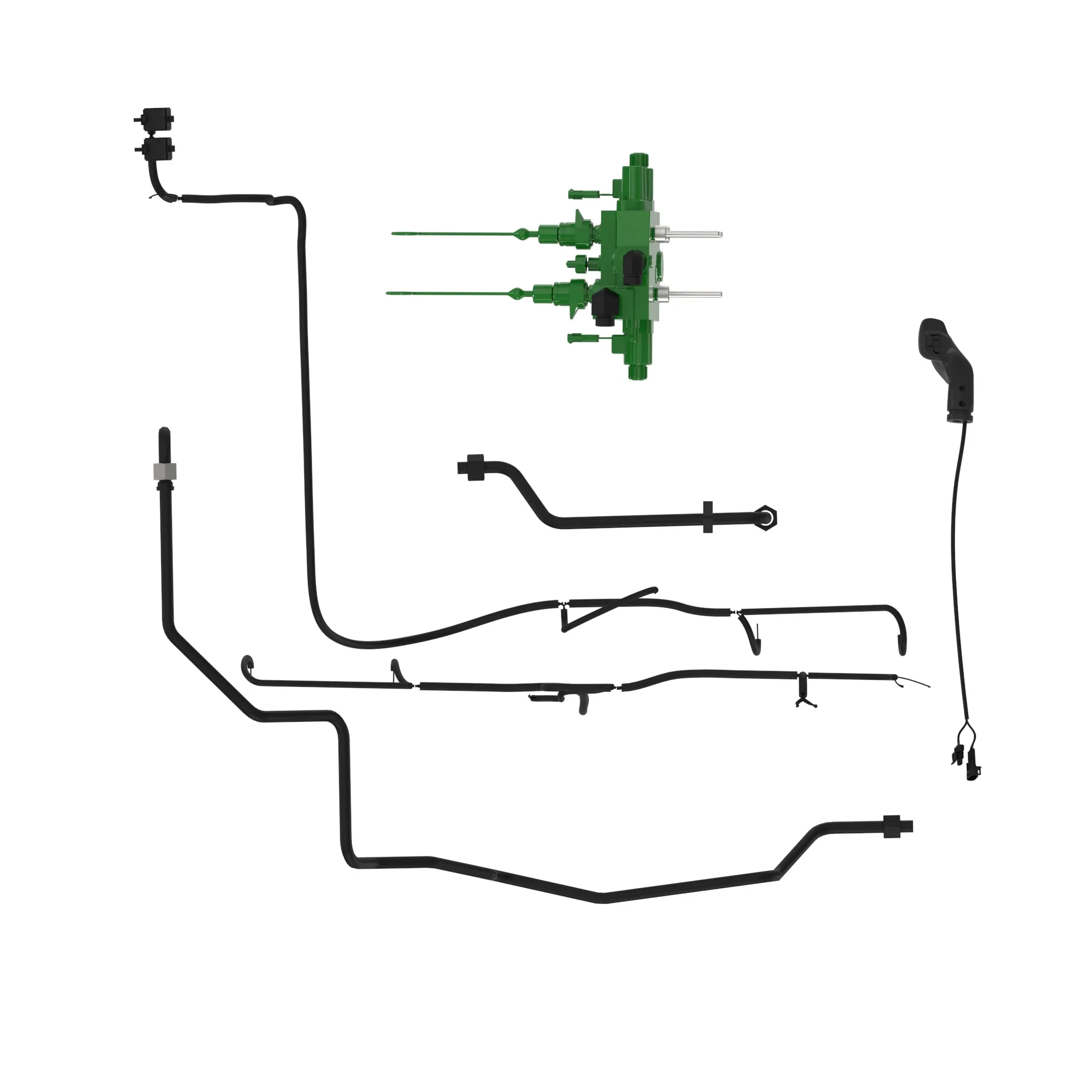 John Deere Triple Mid-Mount SCV with Joystick
 - RE272027