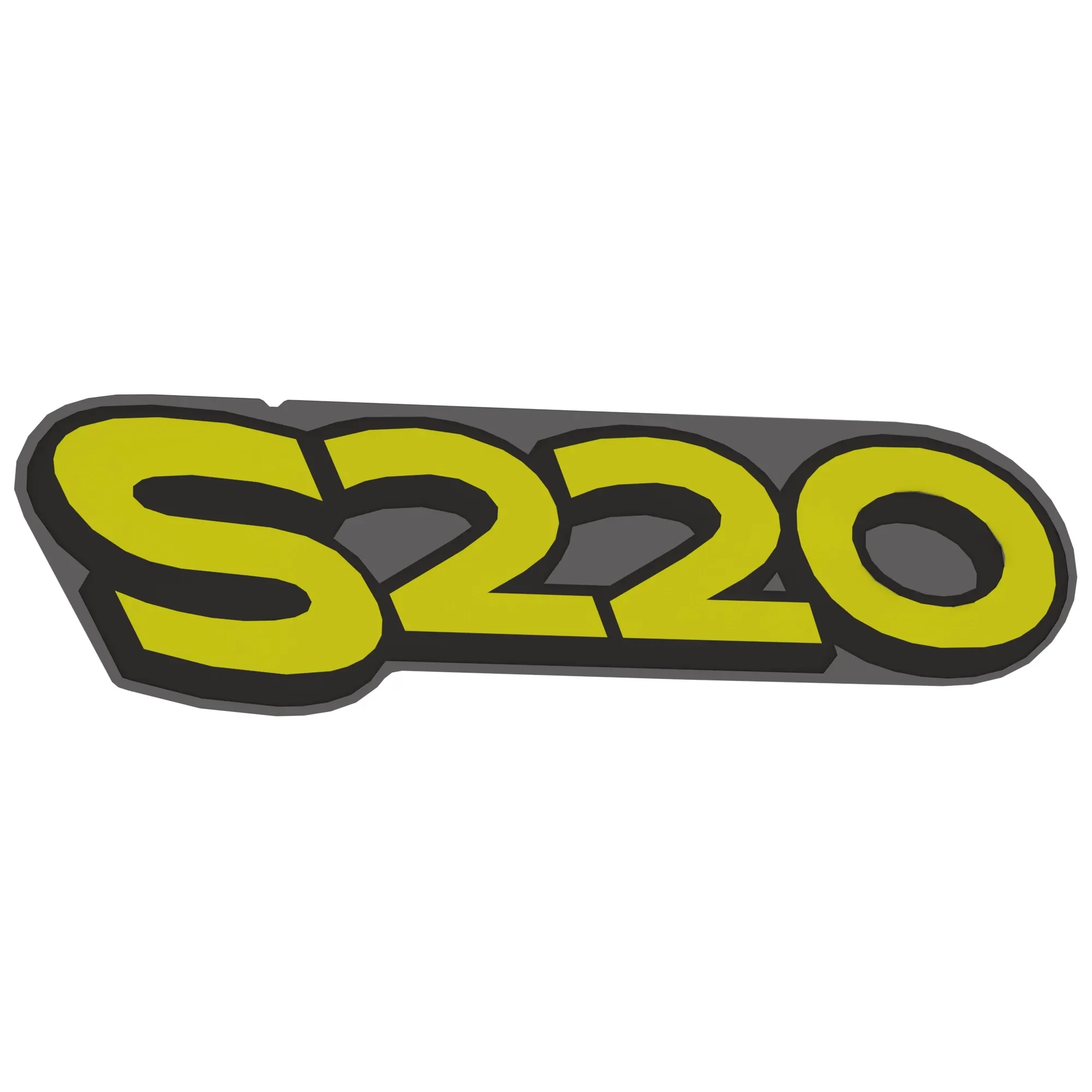 John Deere S220 Hood Label, Right Side - UC26396