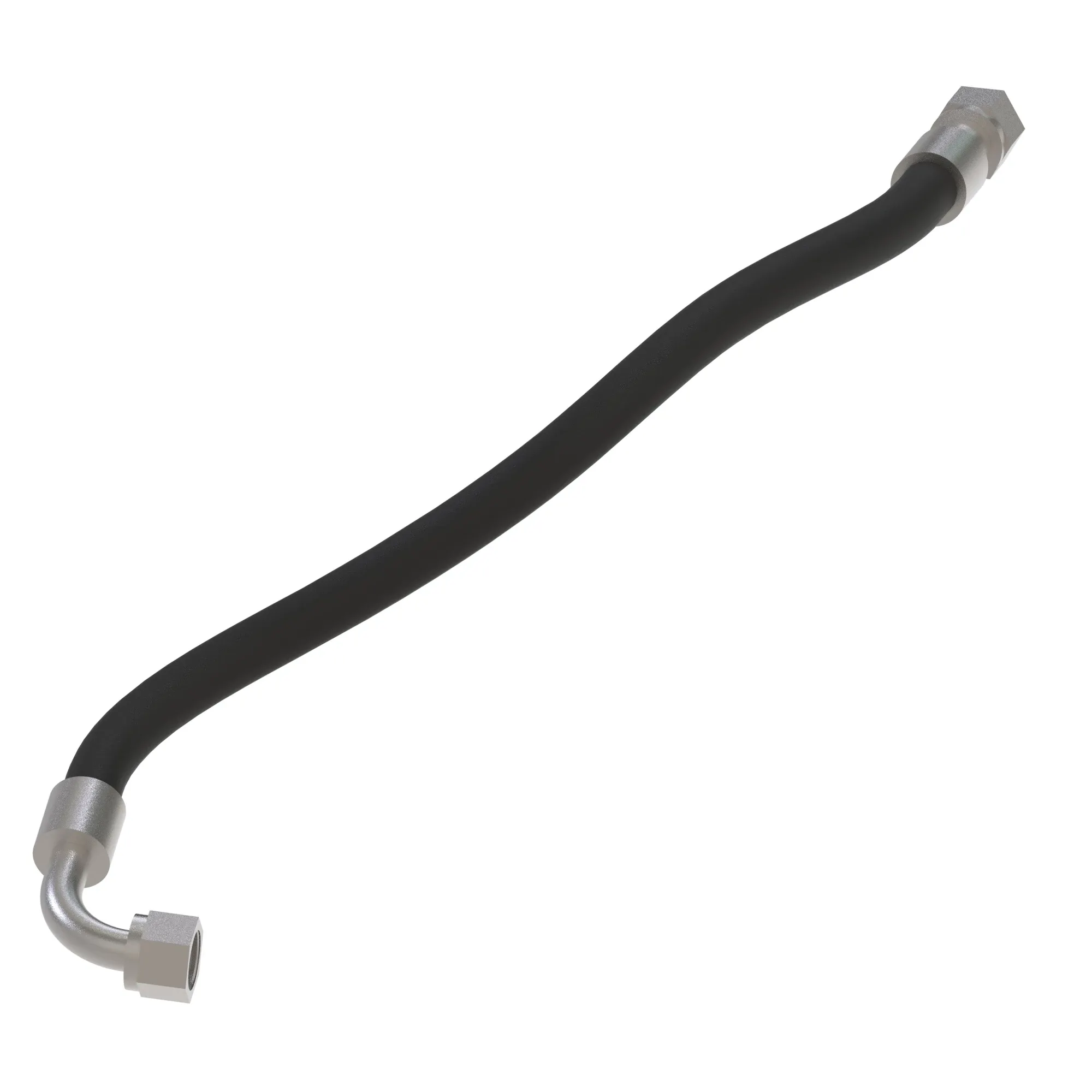 John Deere Auxiliary Valve T to Hydraulic Tank Hose - F062806