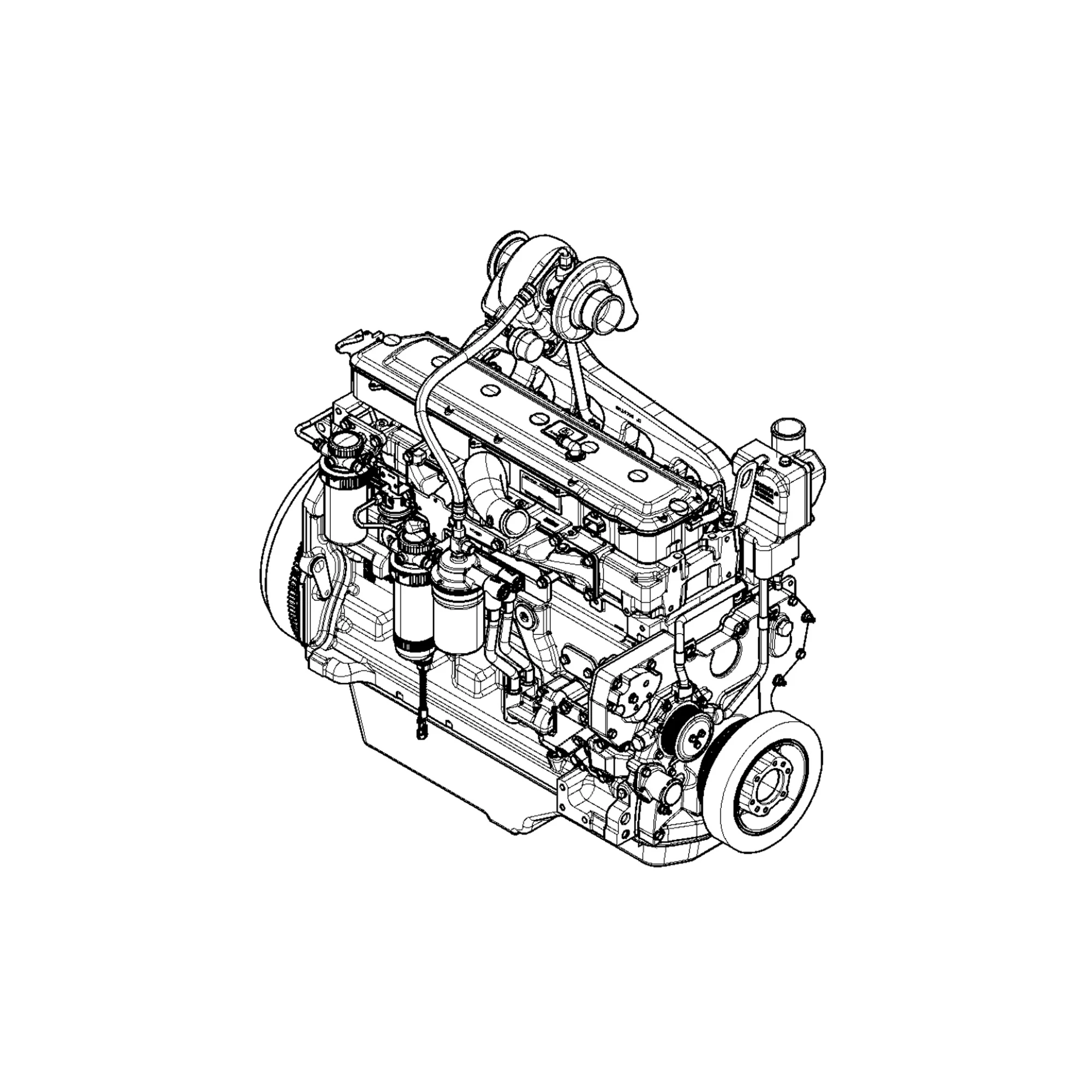 PE11254: Diesel Engine, 6068HDW84, 6.8 Liter, 173 HP Gross