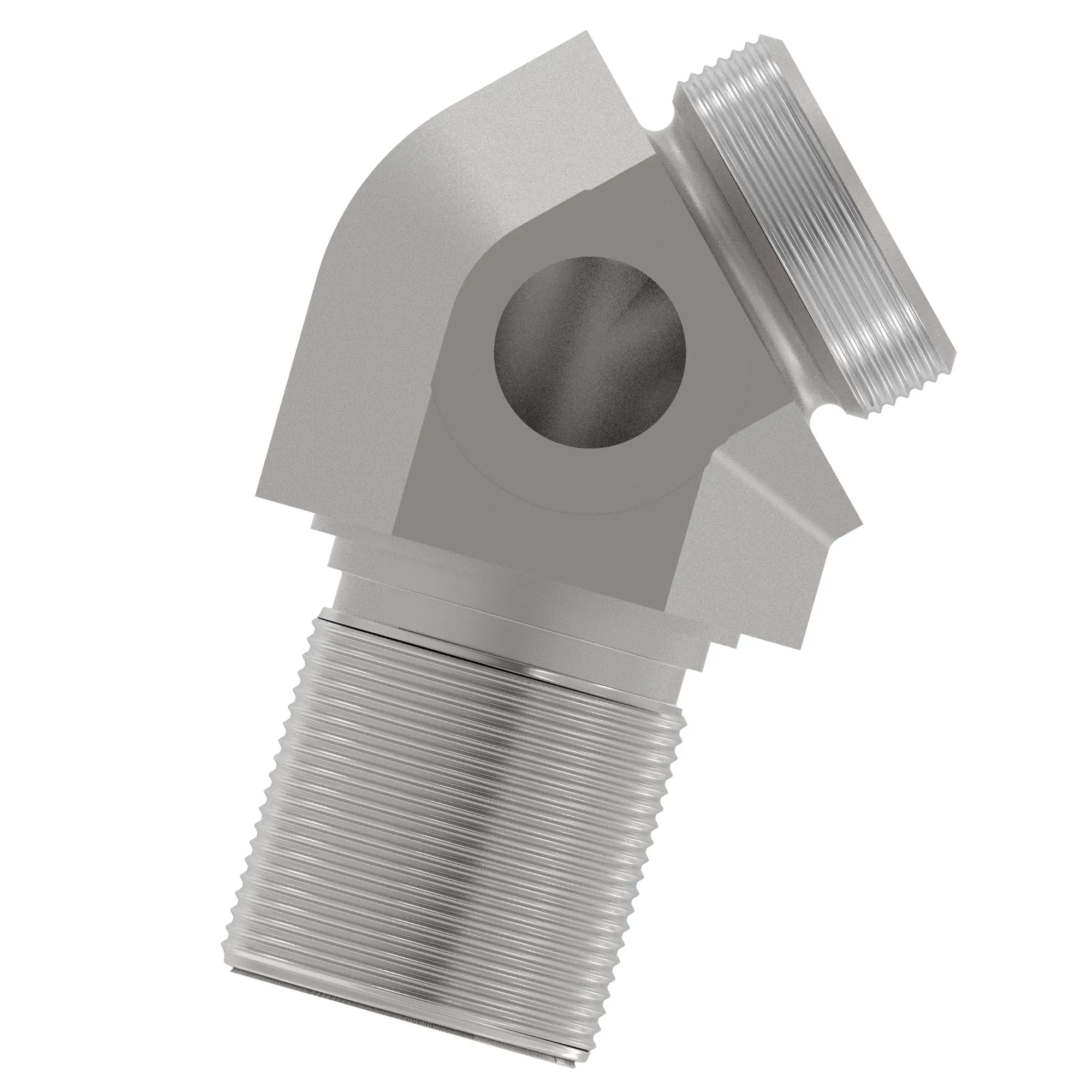 ADAPTER FITTING, 45 DEGREE BULKHEAD