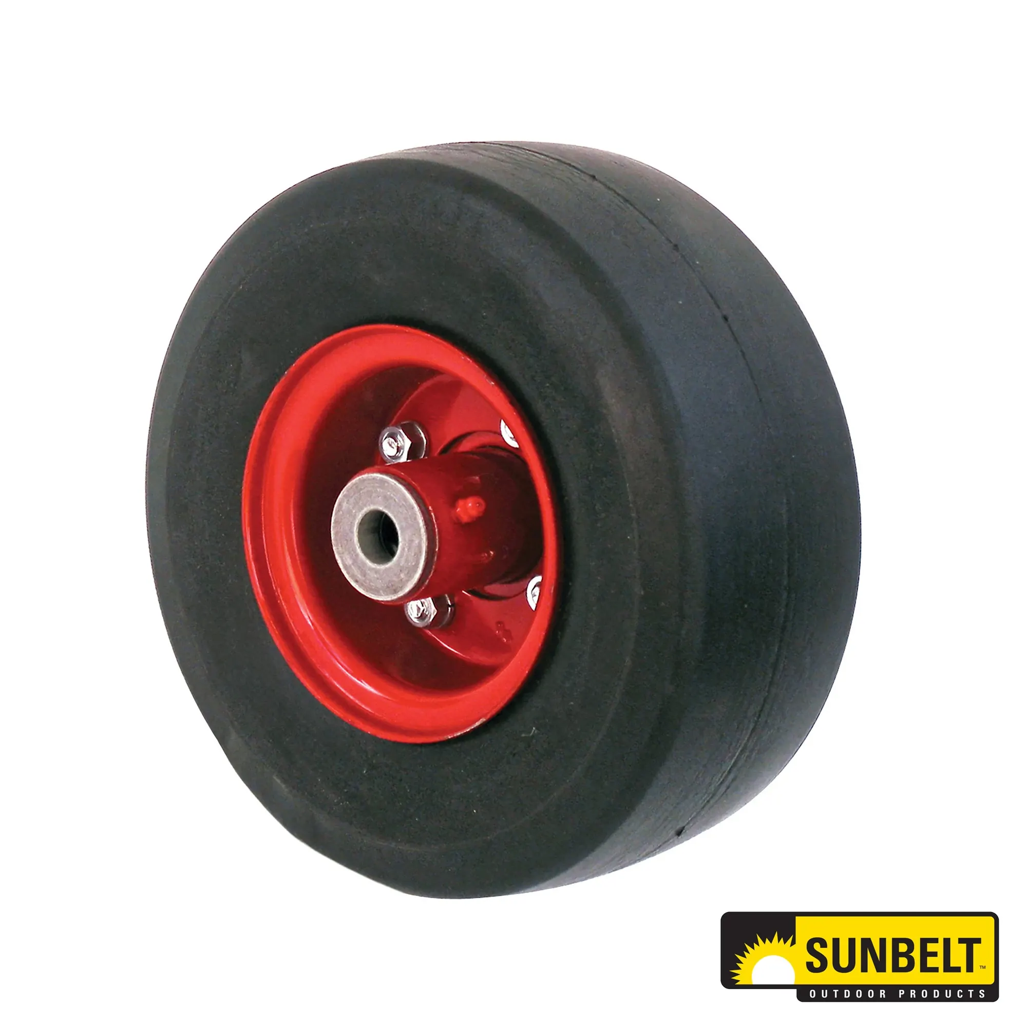 Sunbelt Solid Red Smooth Caster Wheel, 9 X 3.5 X 4 Ply - A-B1CO8581