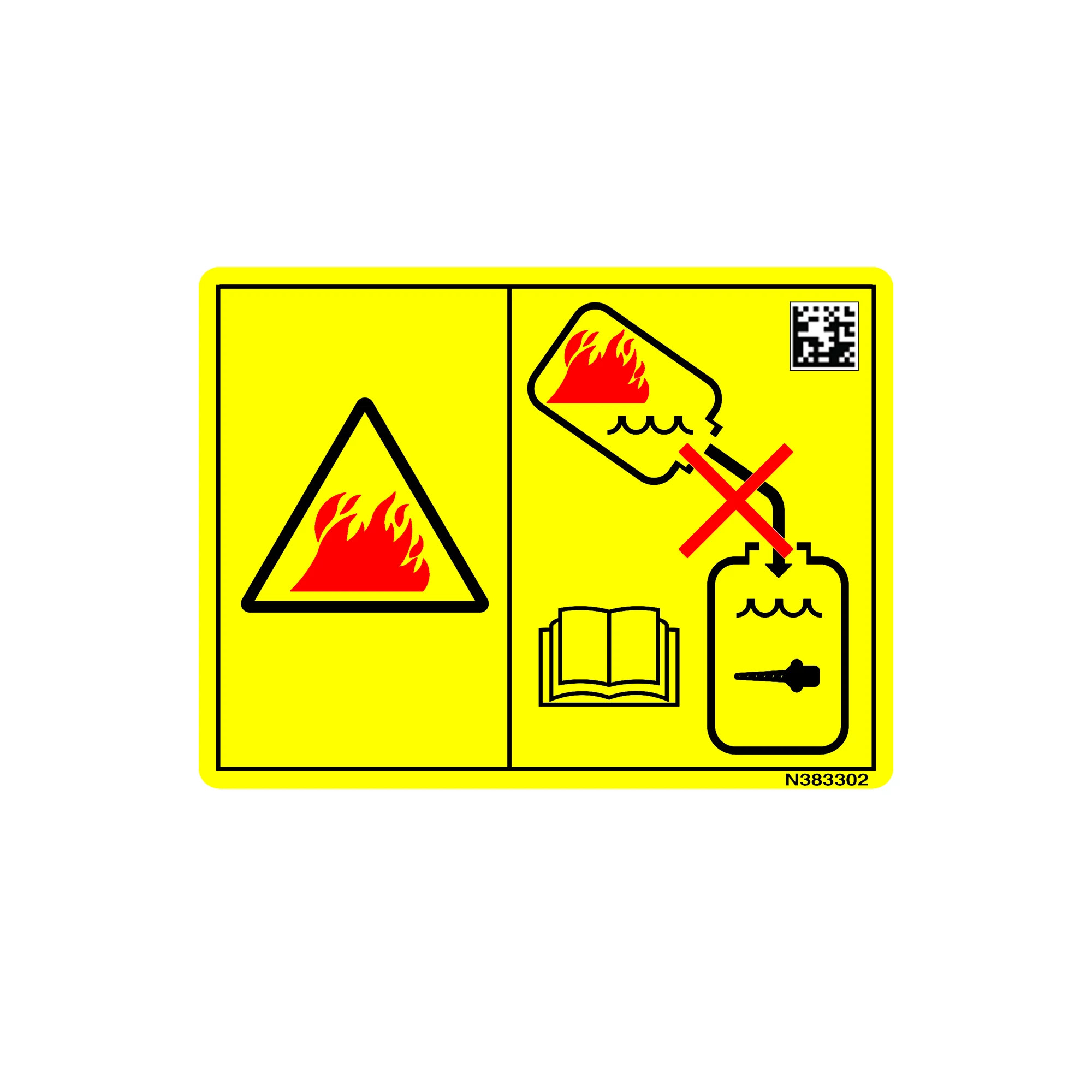 LABEL, WARNING TANK TEXT FREE
