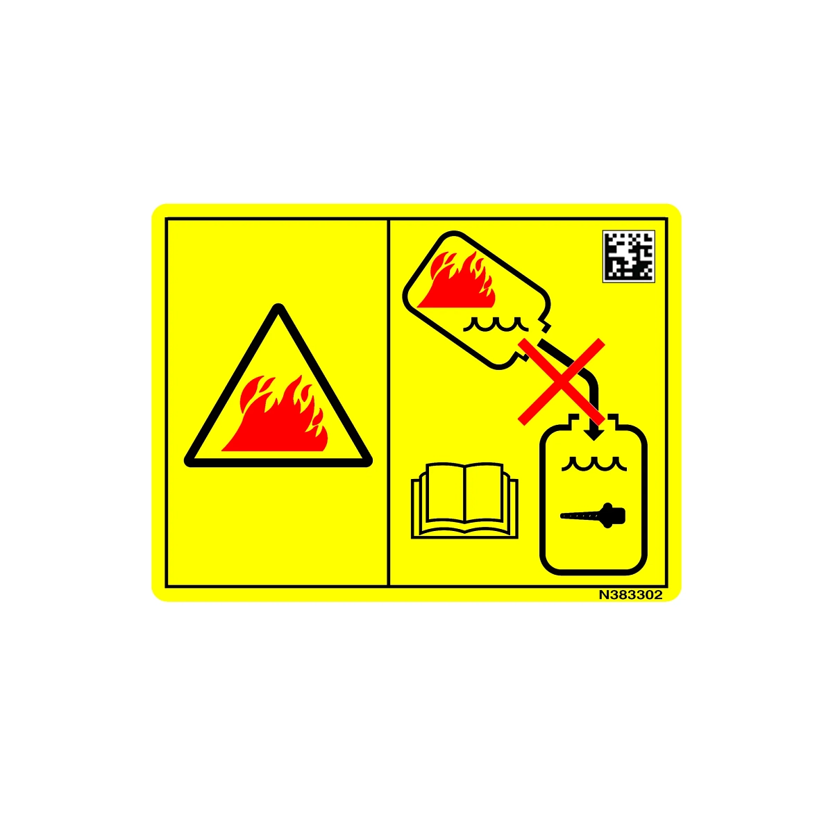 Label, Warning Tank Text Free