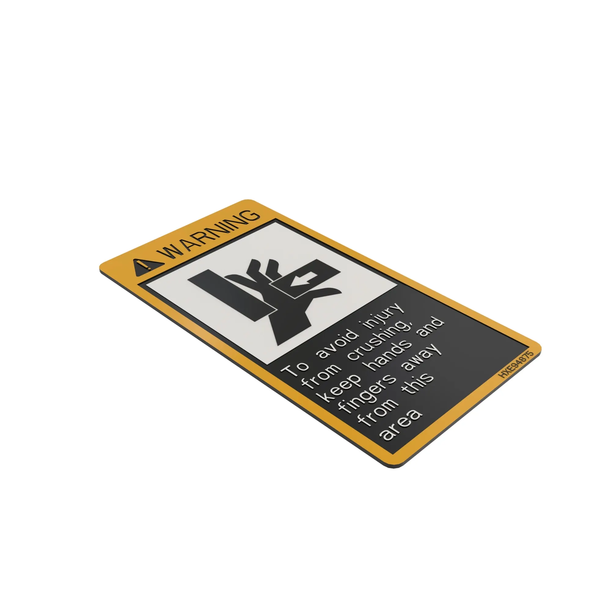 John Deere Crush Warning Label - HXE94875
